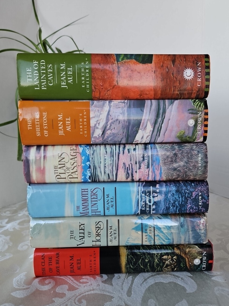 Lot 6~Earth’s Children Series~The Clan of the Cave Bear~Jean Auel ~Full Size Har