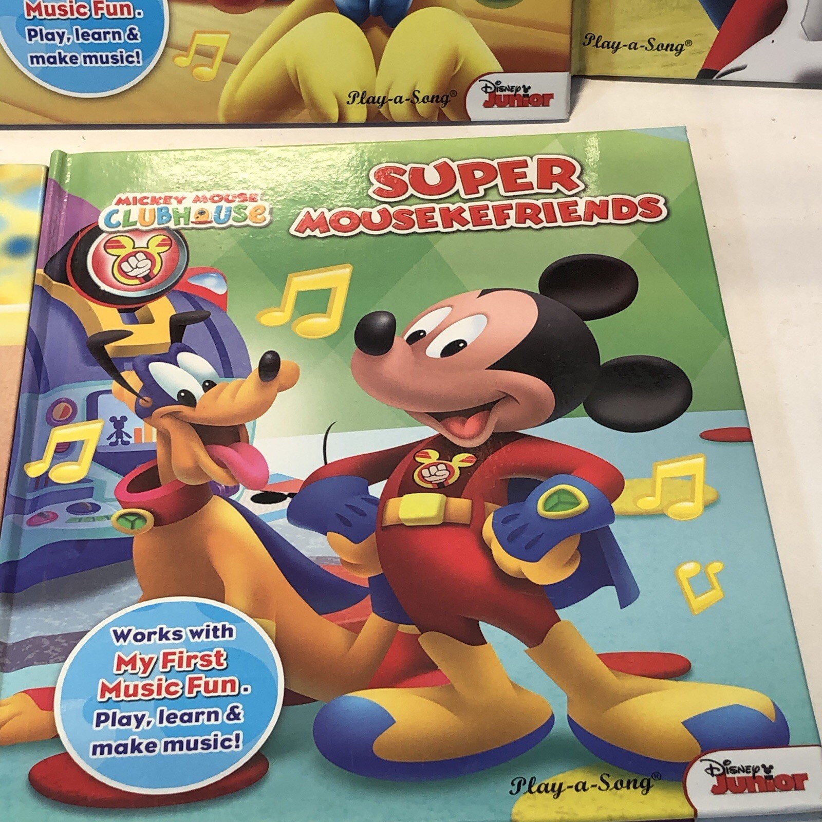 MICKEY MOUSE CLUB HOUSE “My First Music Fun” Books Lot of 5 EUC