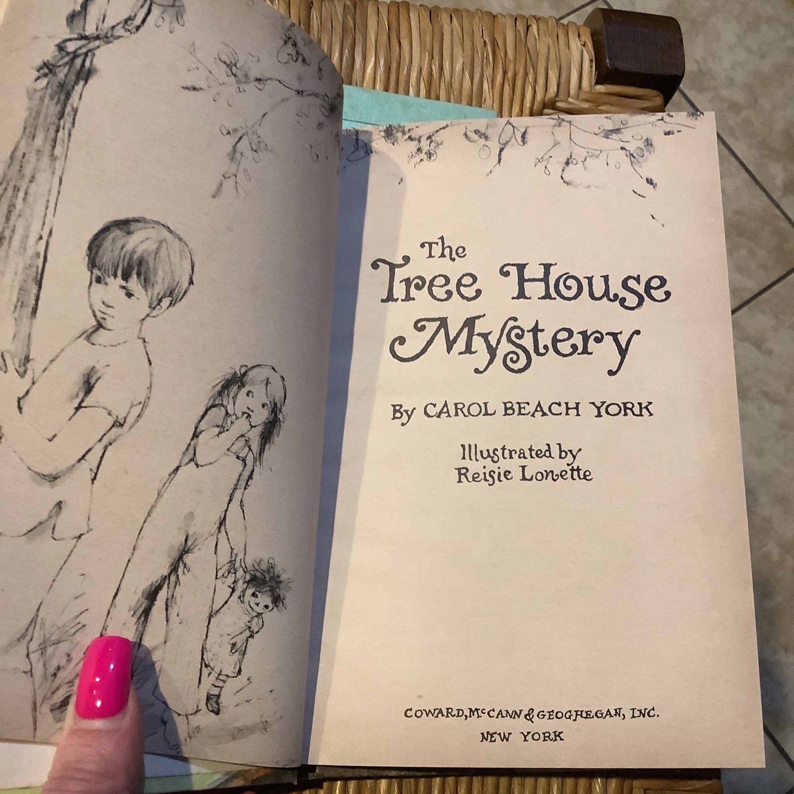 Lot Of 3 The Tree House Mystery by Carol Beach York 1973 Hardcover Book BCE