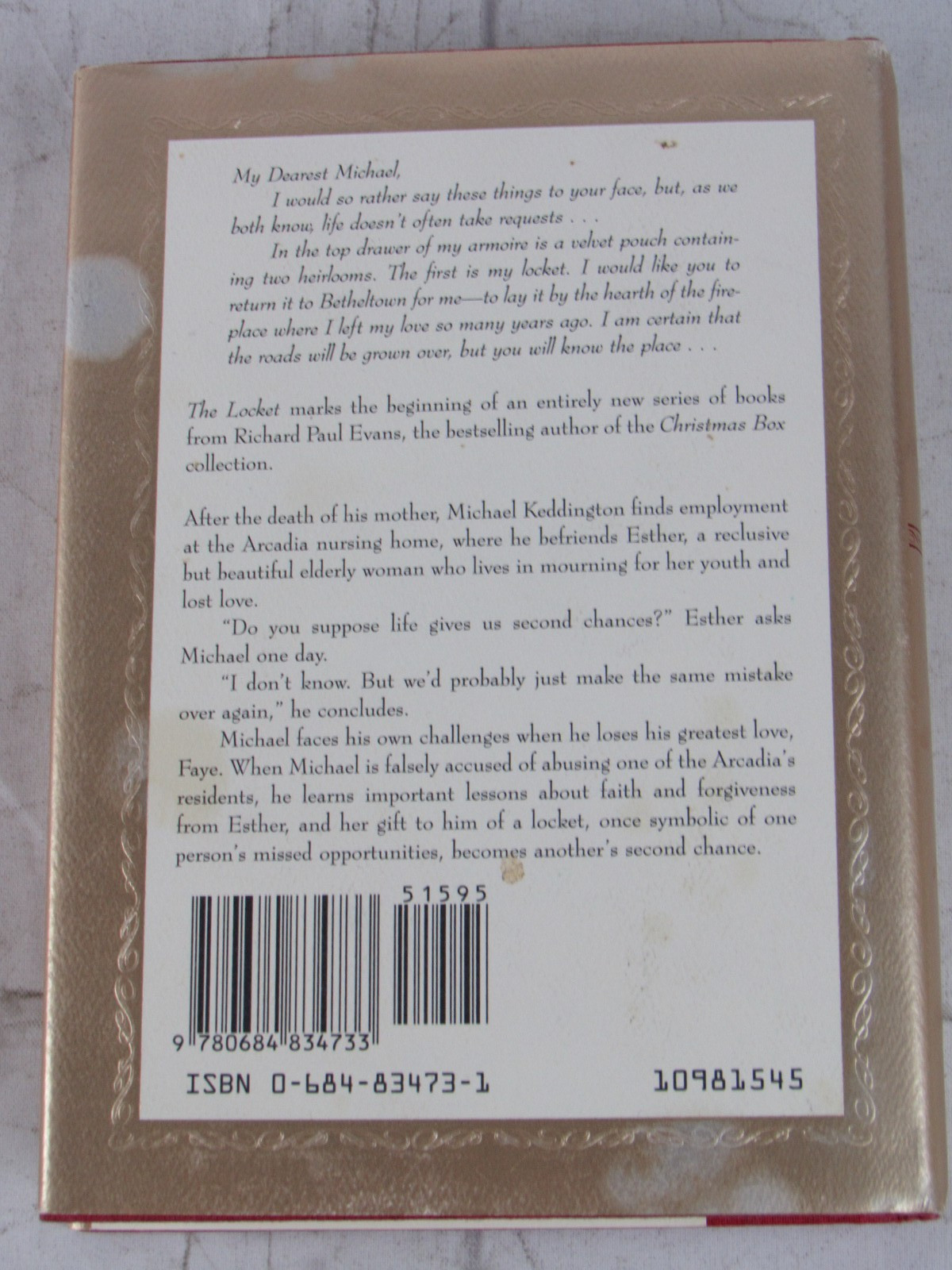 The Locket, Richard Paul Evans, Hardcover