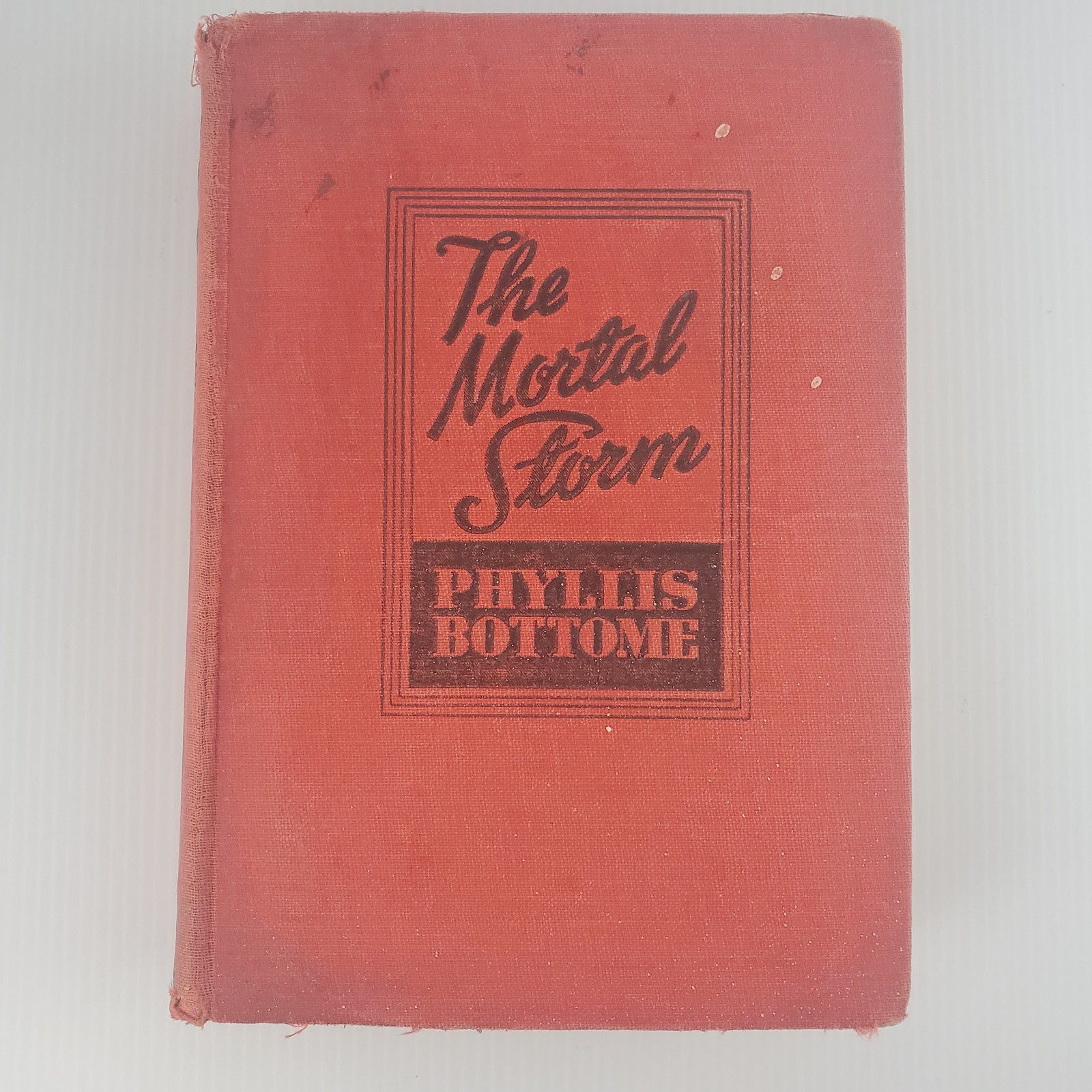 The Mortal Storm By Phyllis Bottome 1938 / 1940 1st Ed HC Ex-library READ!