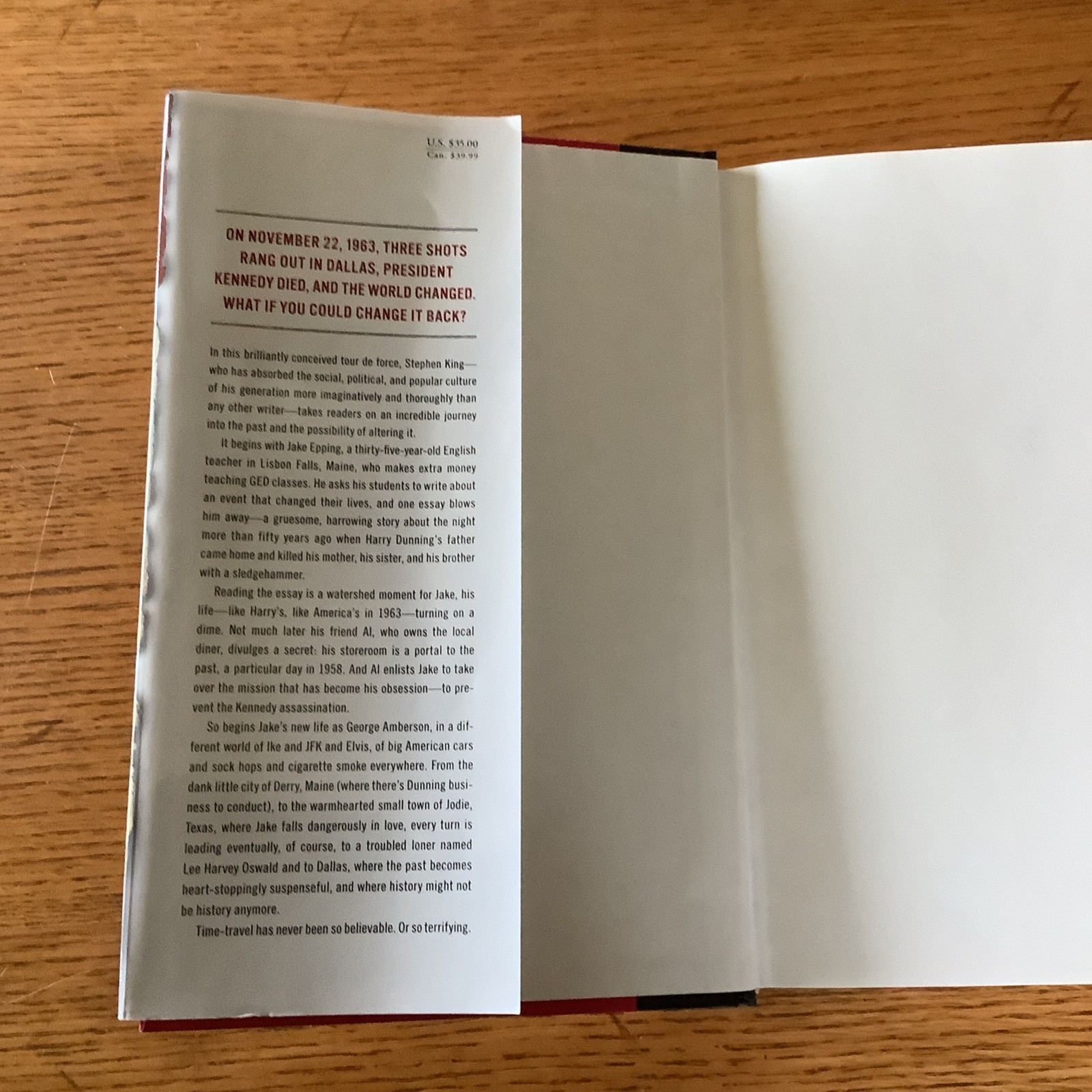 11/22/63 – STEPHEN KING (2011, Scribner) First Edition / First Printing HCDJ
