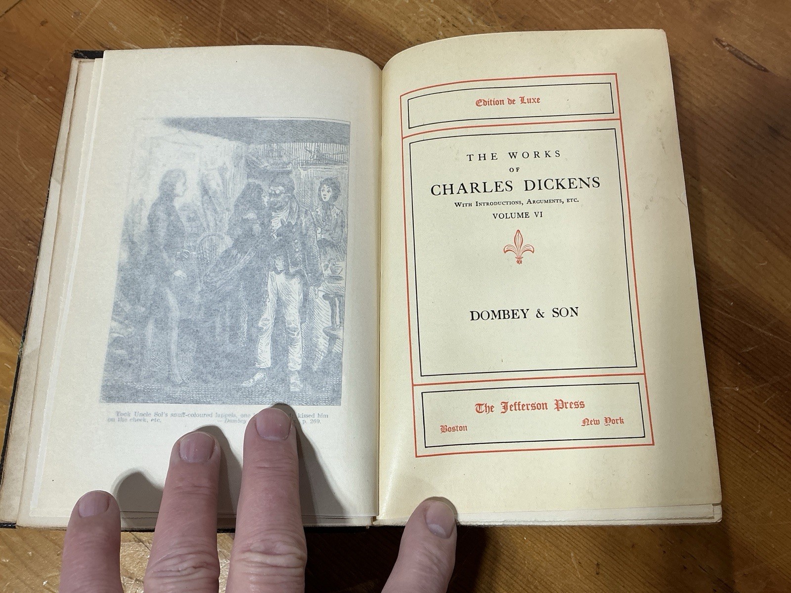 DOMBEY & SON the Works Of Charles Dickens Oliver 1878 Deluxe Edition Jefferson
