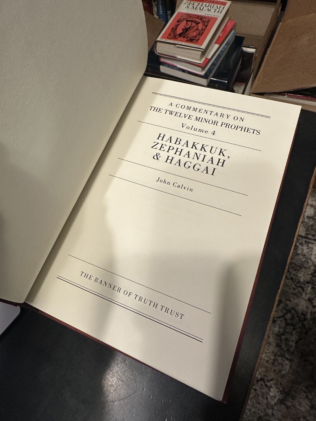 HABAKKUK ZEPHANIAH & HAGGAI John Calvin Geneva Banner of Truth 1986 Vol 4 Minor