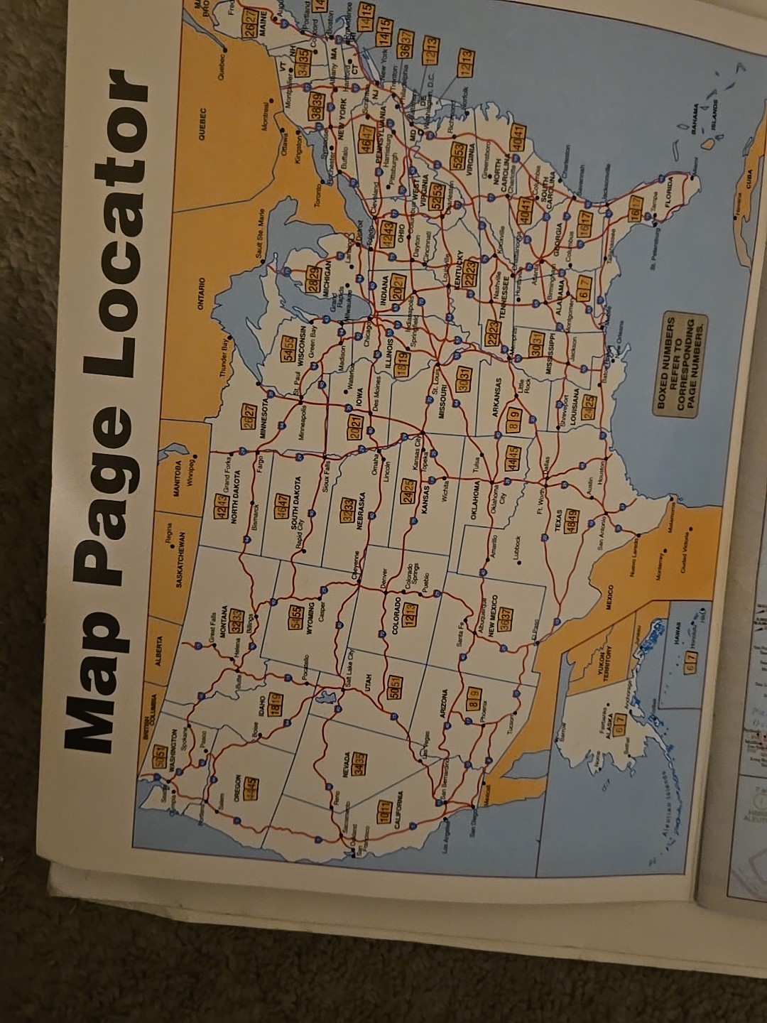 United States Road Atlas Book Page City Indexes Bendon Publishing Pre-owned