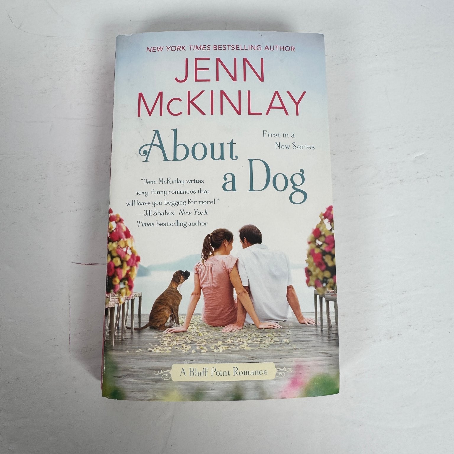 Jenn McKinlay ABOUT A DOG & BARKING UP THE WRONG TREE Bluff Point Romance Lot
