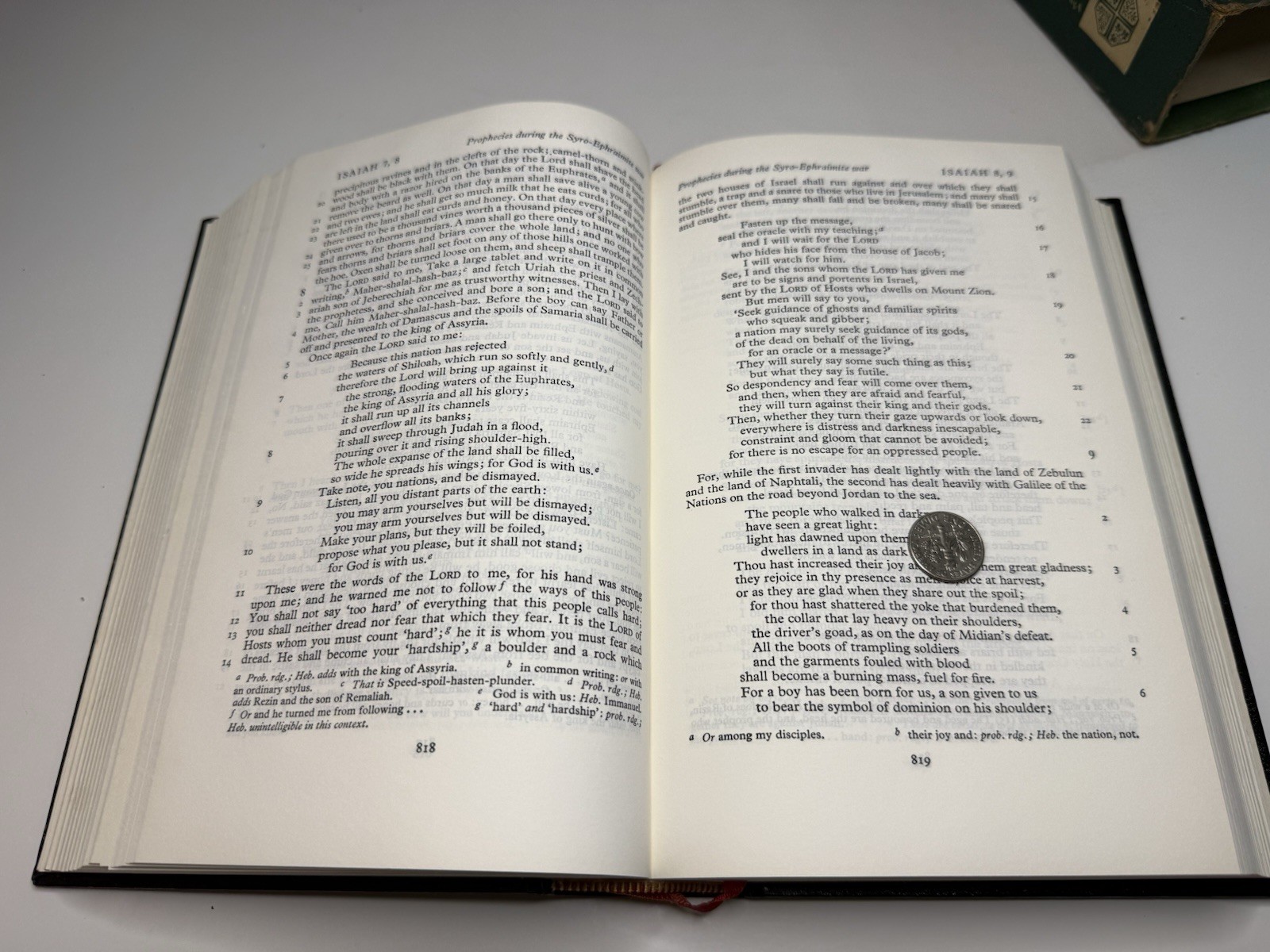 Oxford Cambridge NEB New English Bible Leatherex Apocrypha Bevelled Boards 65A