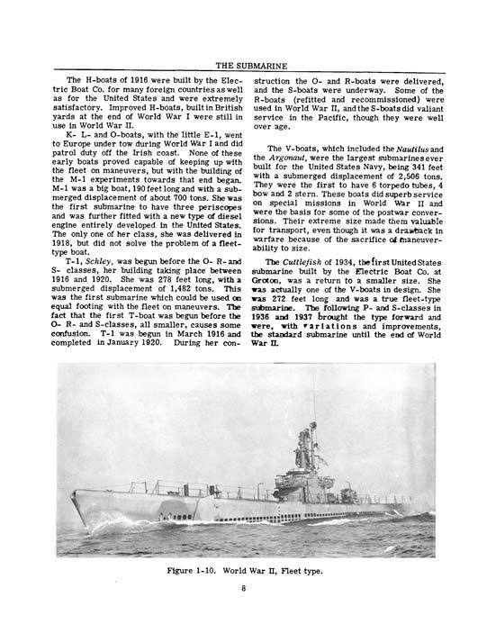 U.S. NAVY FLEET TYPE SUBMARINE GUPPY SUB INSTRUCTION BOOK