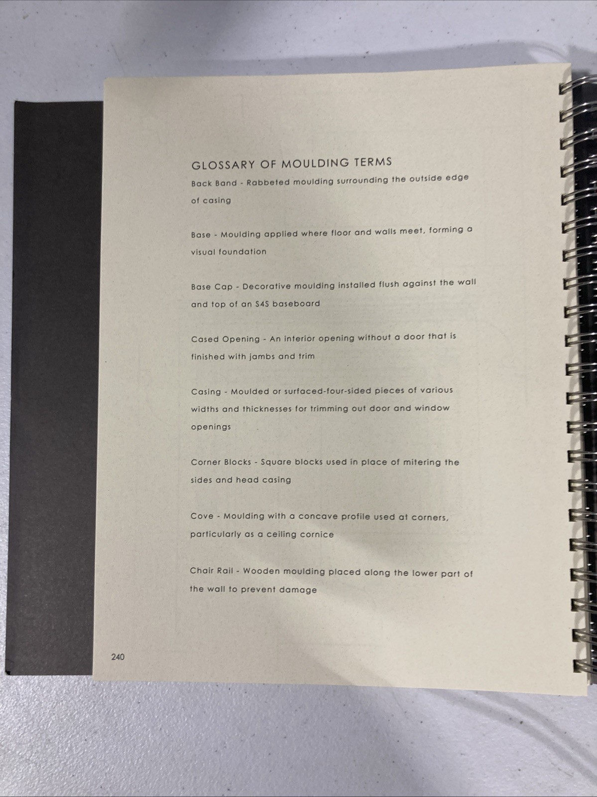 Mouldings One : Book of Styles and Historic Woodwork Volume 2 (Ringbound)