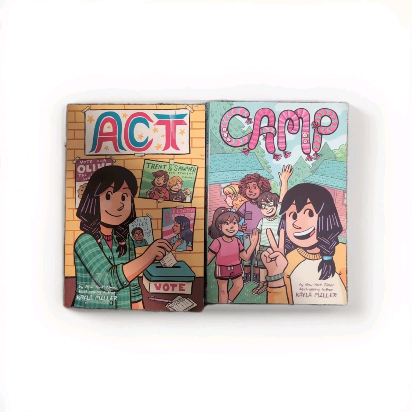 Kayla Miller Book Lot Of 2 – Act, Camp