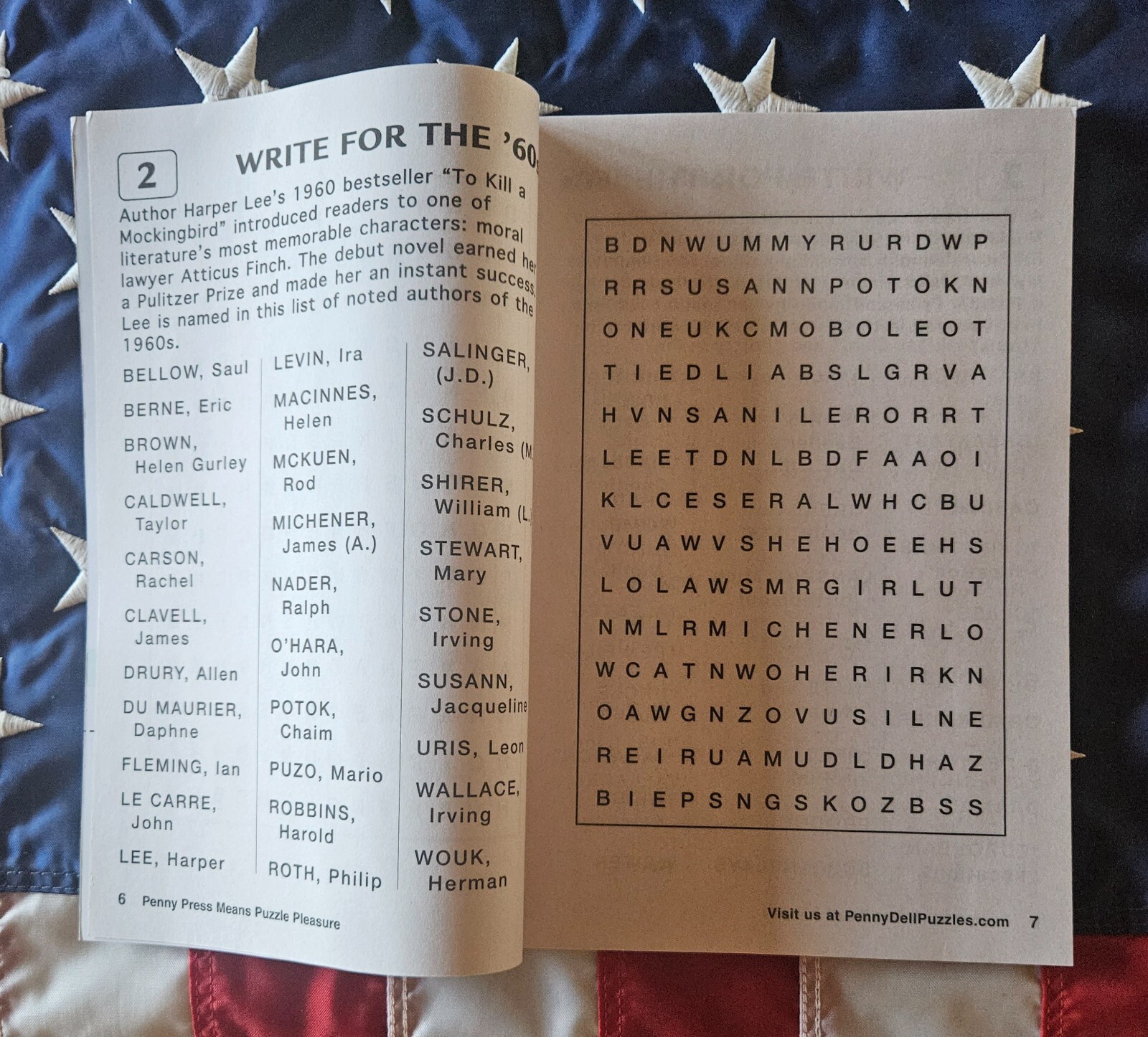Lot 3 Penny Press Dell LARGE PRINT Memories Word Search Seek Movie Celebrity a3