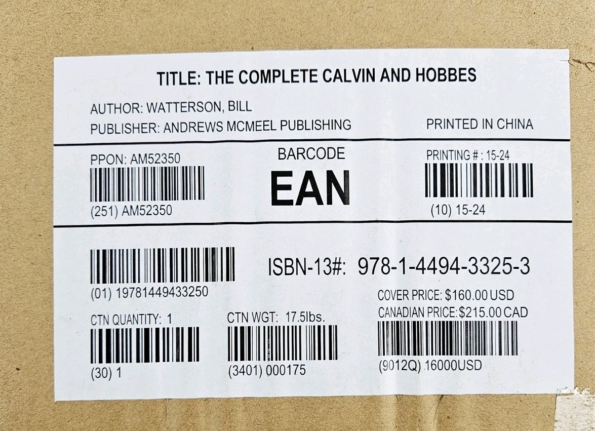 The Complete Calvin and Hobbes • 4 Book Box Set -Paperback NEW SEALED MSRP $160