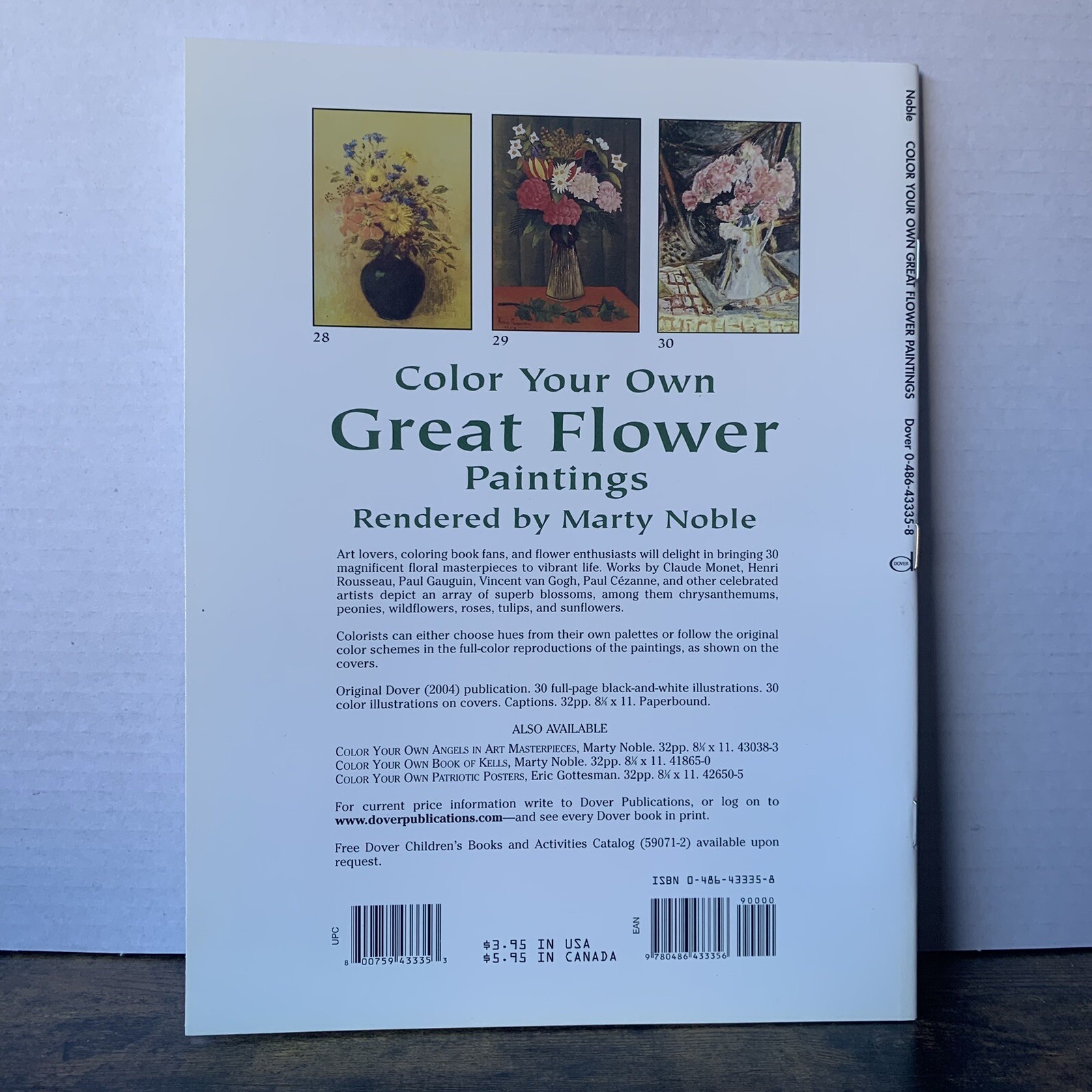Dover Flower Coloring Bks.: Color Your Own Great Flower Paintings by Marty Noble