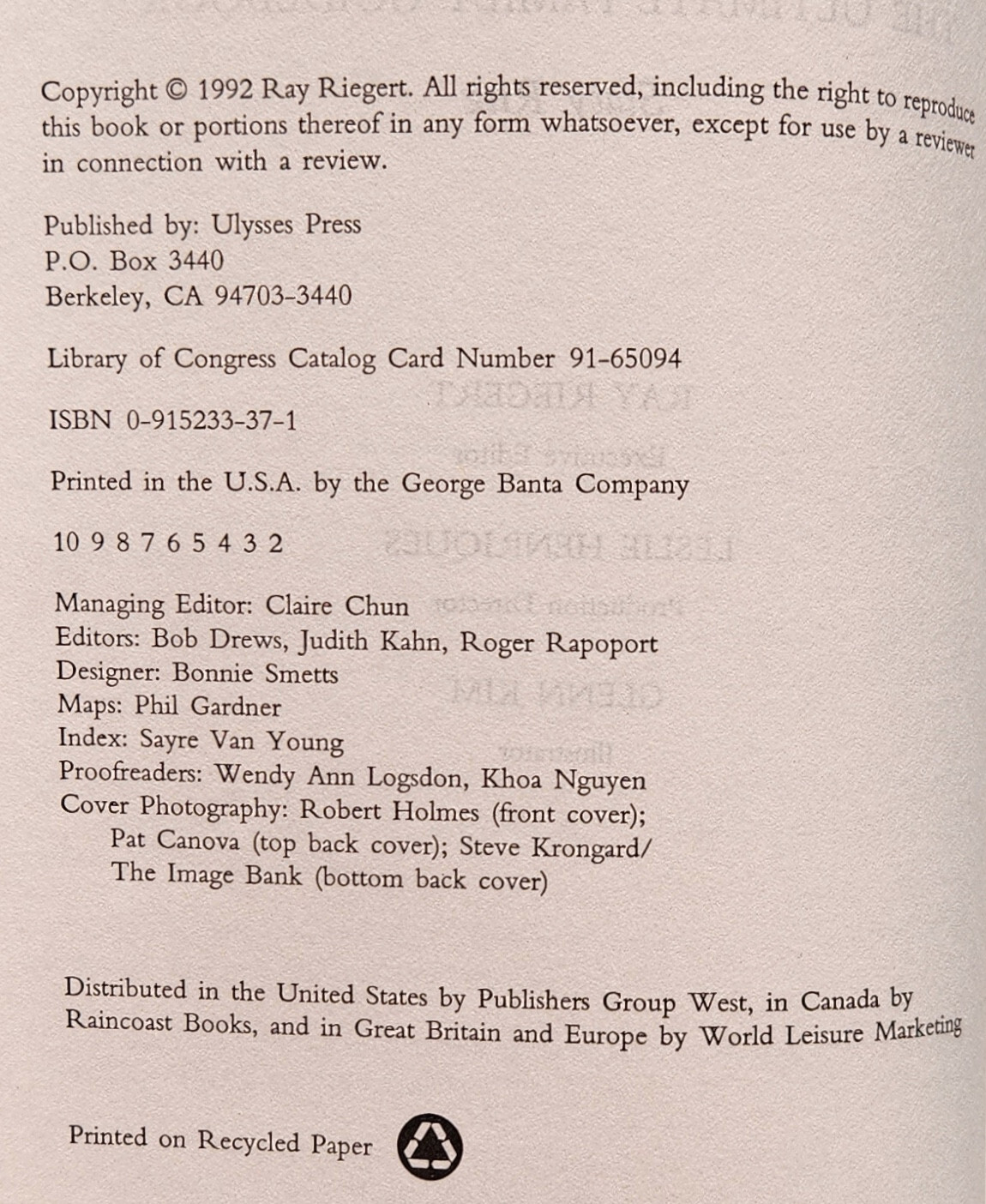 Disney World And Beyond The Ultimate Family Guidebook 1992 Paperback 270 Pages