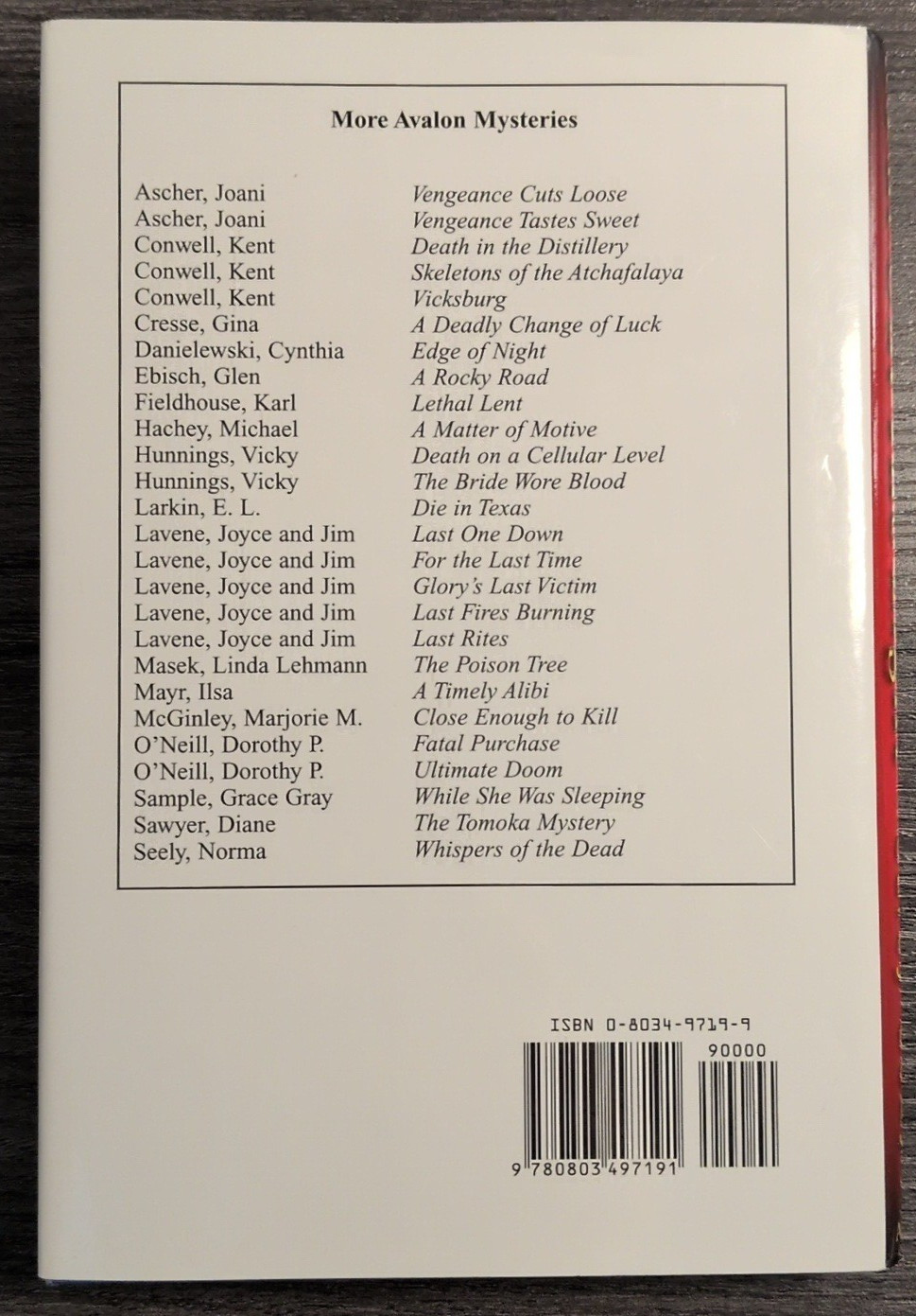 An Avalon Myuster 2 book bundle: Put Out the Light & Left At Oz – Signed HC