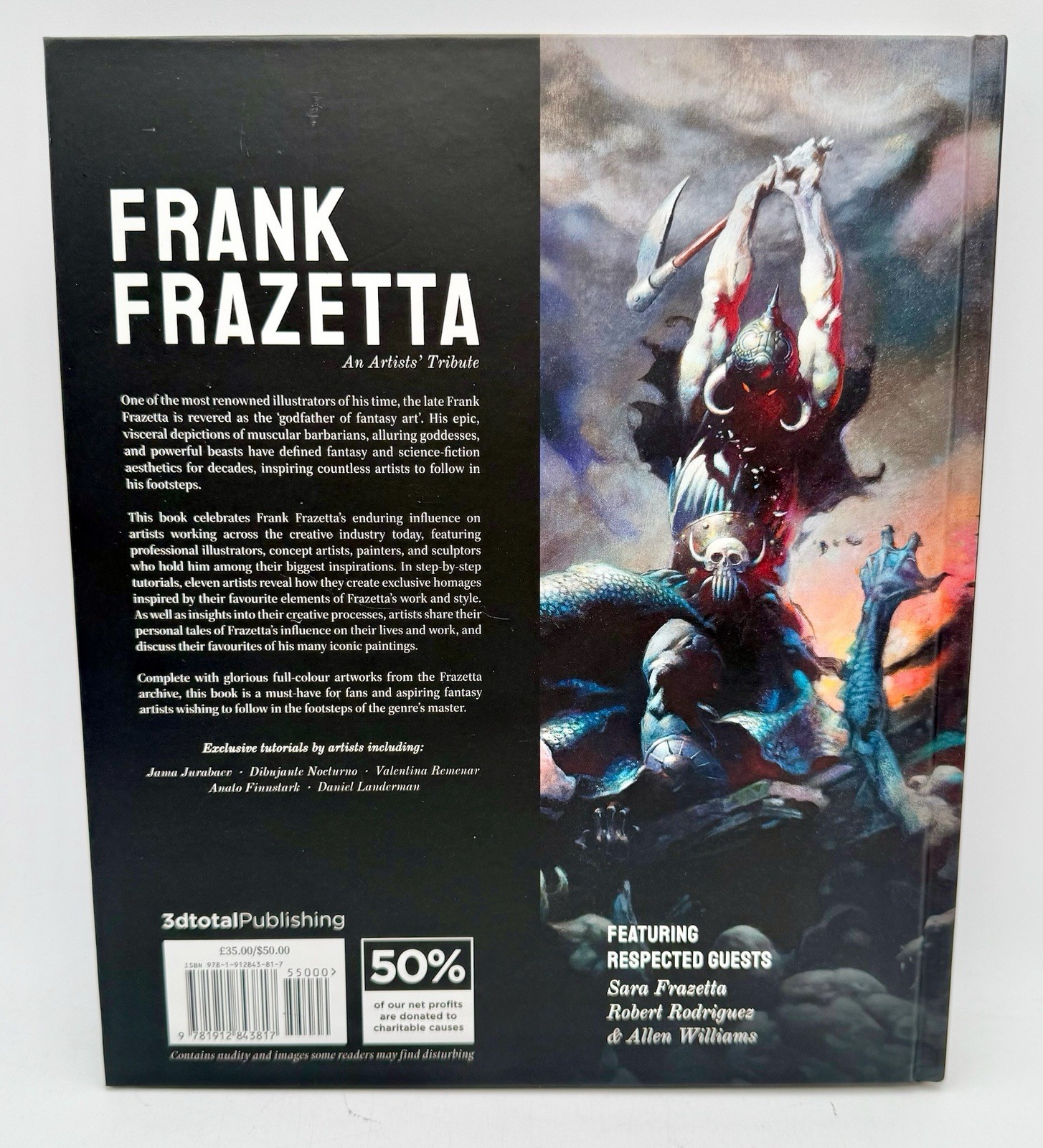 Frank Frazetta An Artists Tribute 2023 3dtotal Publishing Hardcover Illustrated