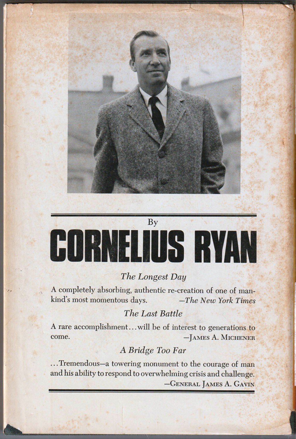 A Bridge Too Far Cornelius Ryan WWII History 82nd 101st Airborne HC/DJ 1st/1st