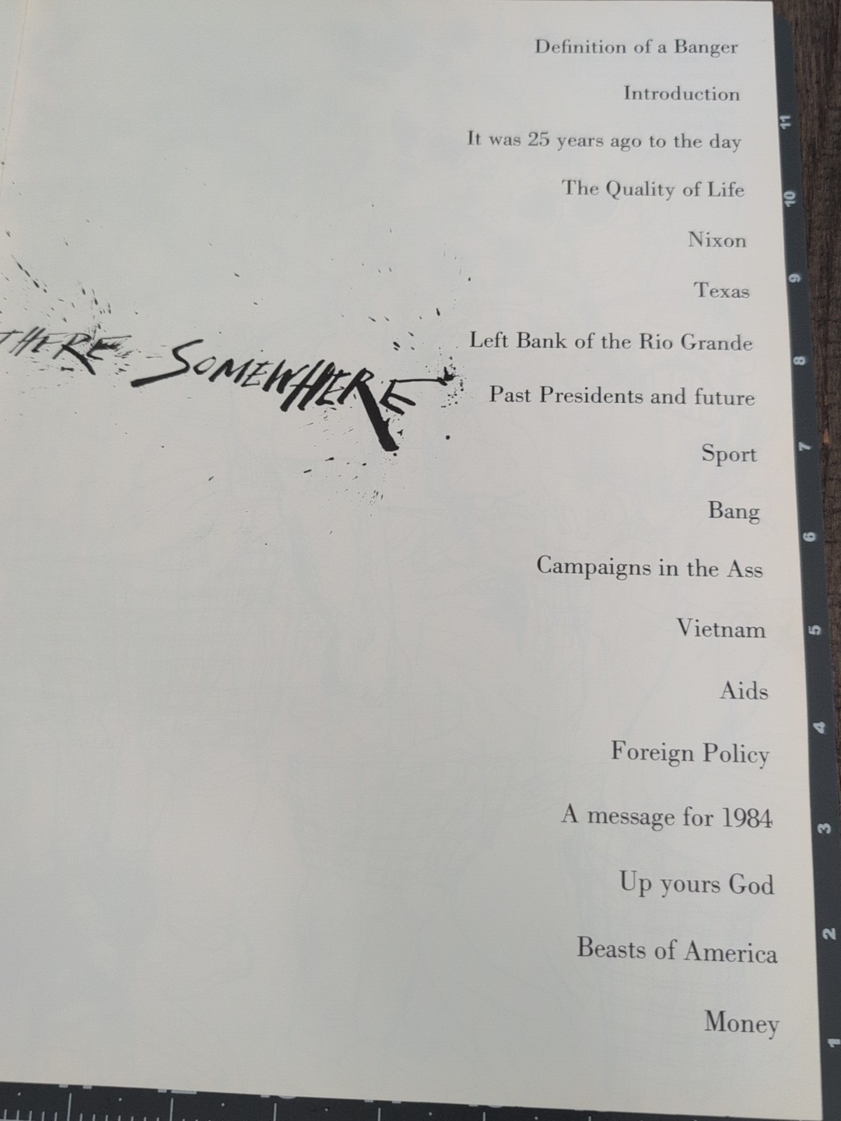 1987 Scar Strangled Banger Ralph Steadman 1st Edition *SIGNED CUSTOM GRAFFITI *