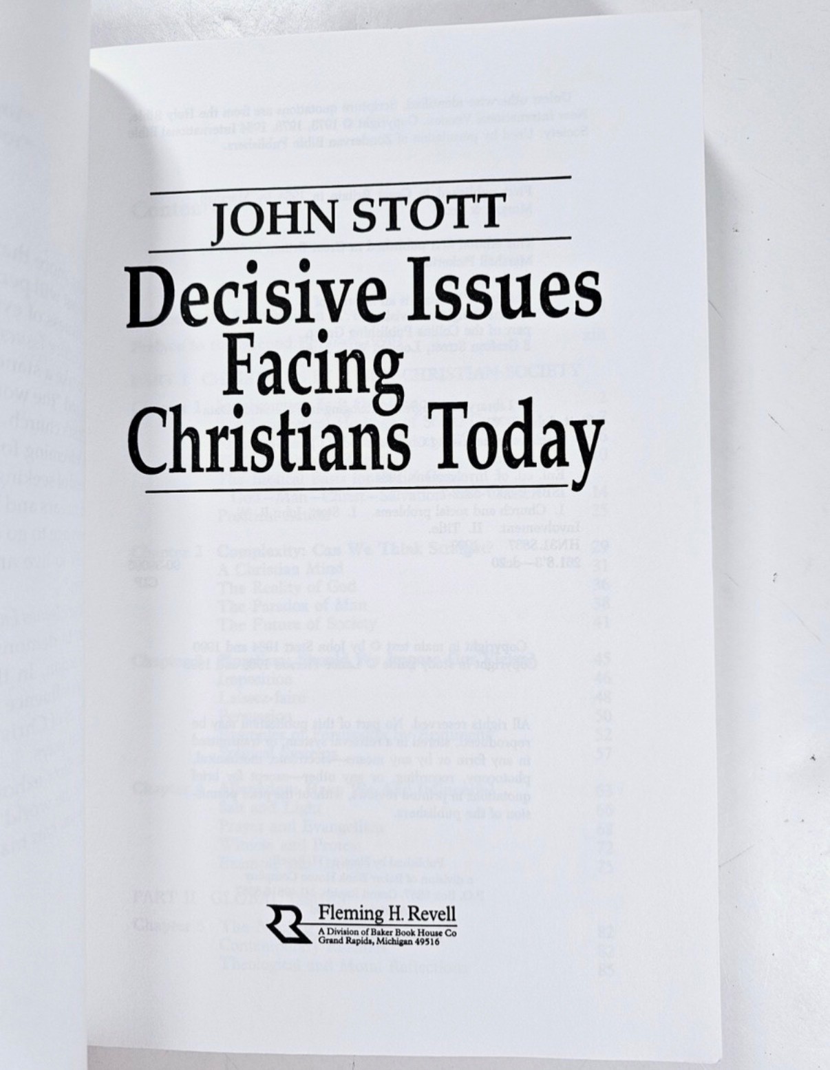 3 Books by John R. W. Stott