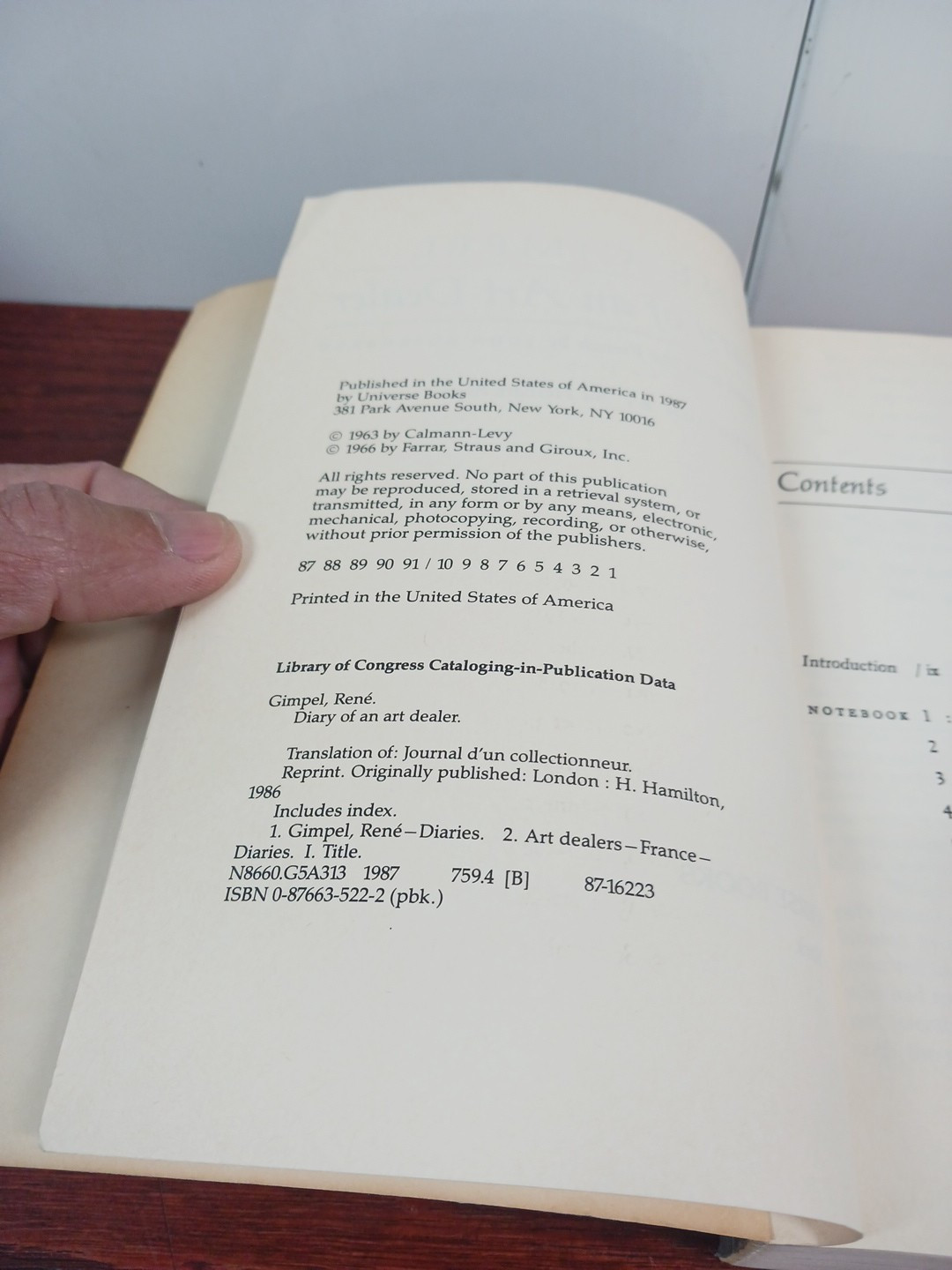 Diary of an Art Dealer By RENE GIMPEL