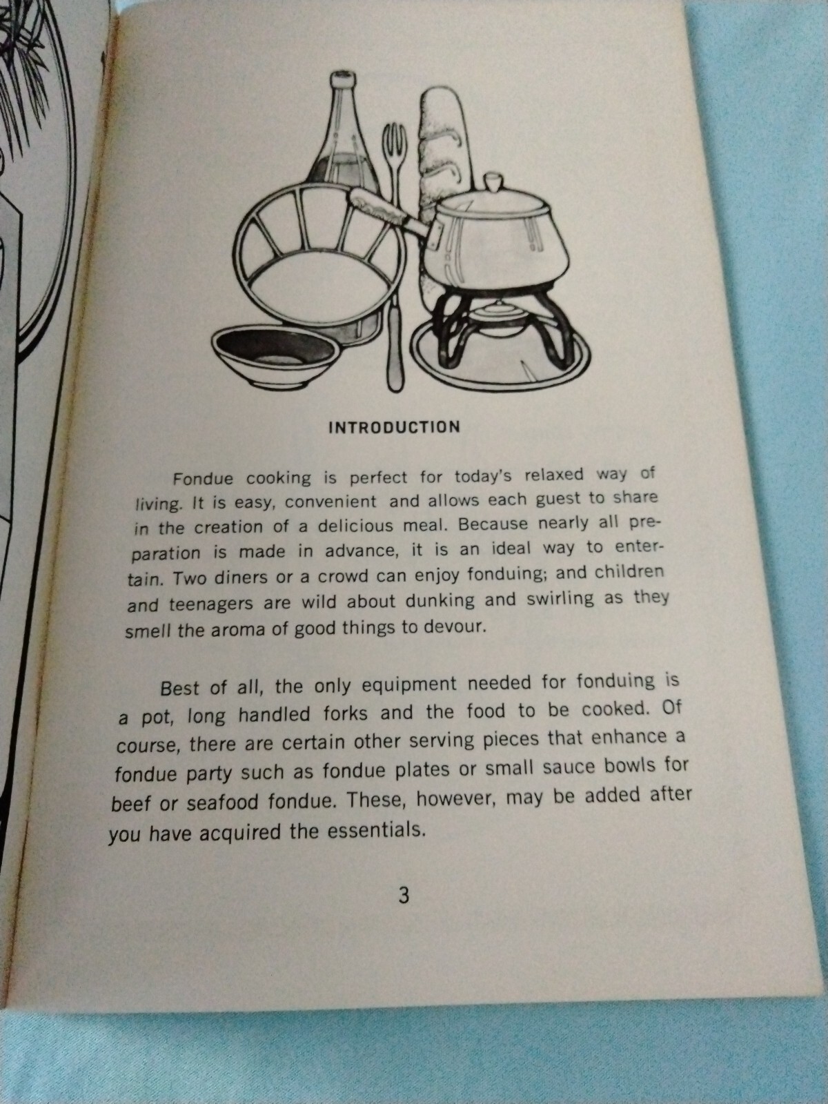 Fondue Is In’ Donna Grimes Potpourri Press 1970 Cookbook Recipes Entertaining