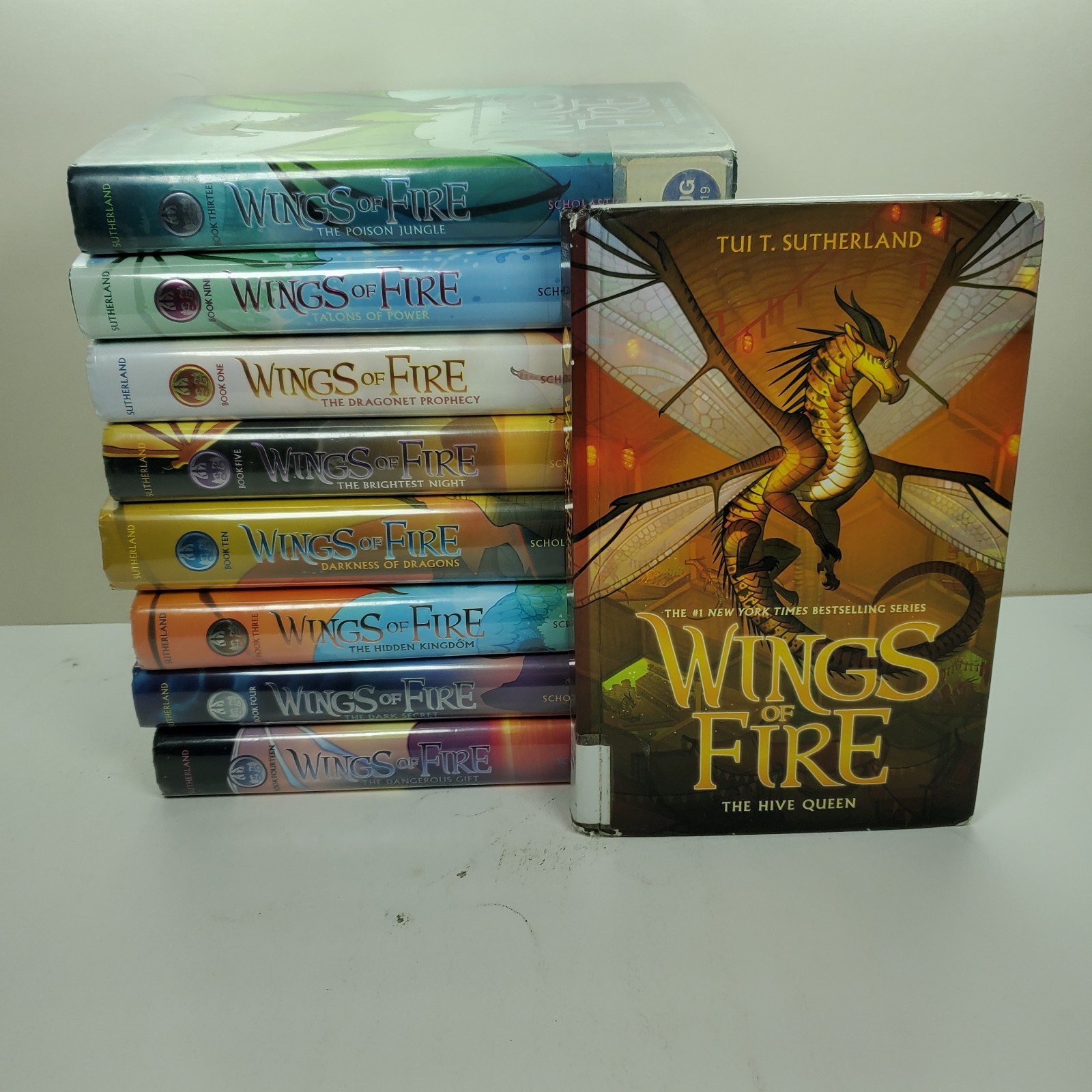 Set Series – Lot of 9 Wings of Fire books by Tui T. Sutherland Hardcover