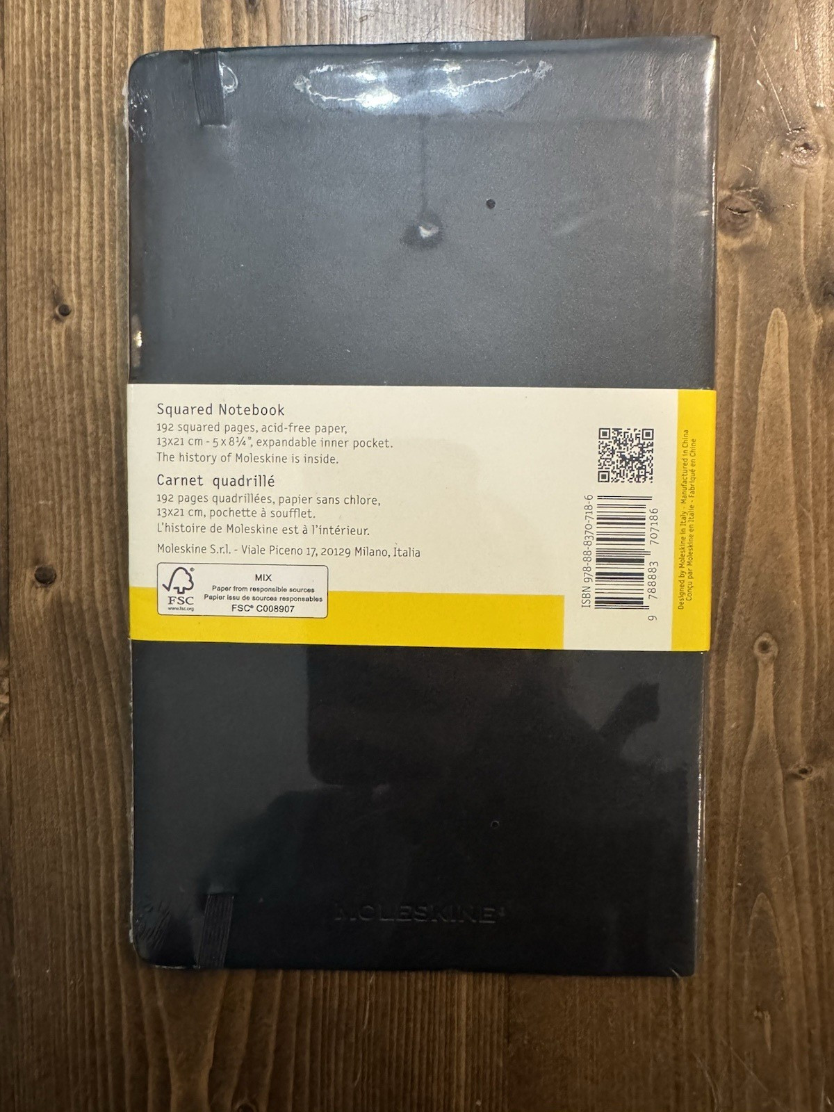 Moleskine Classic Notebook, Large, Squared, Black, Soft Cover (5 x 8.25)