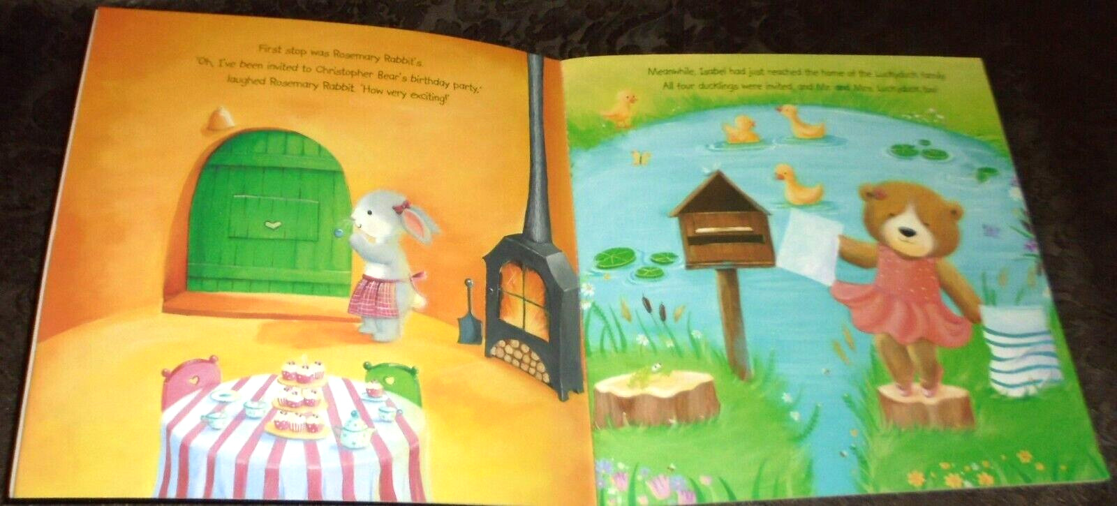 CHRISTOPHER BEAR’S BIRTHDAY PARTY BOOK BY LUISA ADAM 22CM X 22CM (PICTURE BOOK)