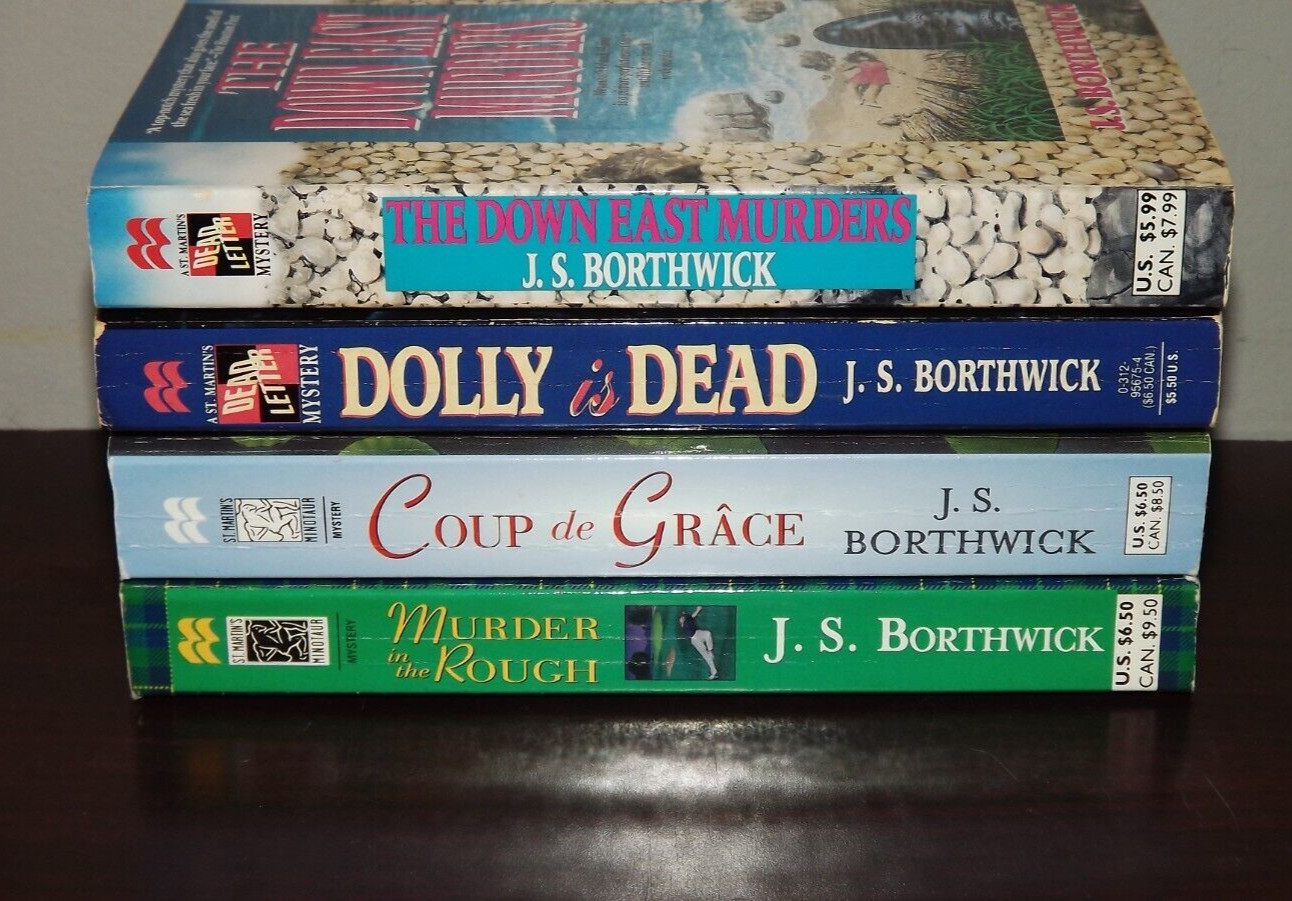 Lot of 4 mysteries by J.S. Borthwick PB Sarah Deane