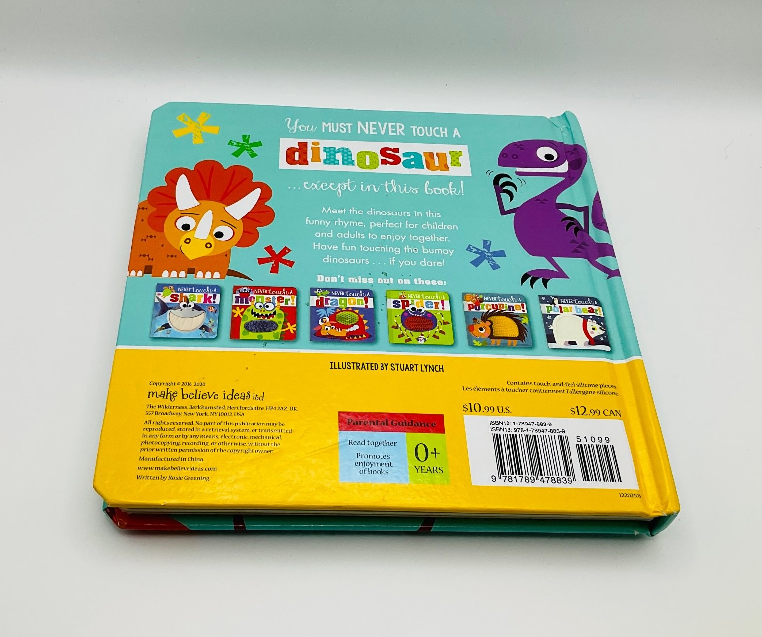 Never Touch a Dinosaur Rosie Greening 2016 Illustrated Kids Book Make Believe
