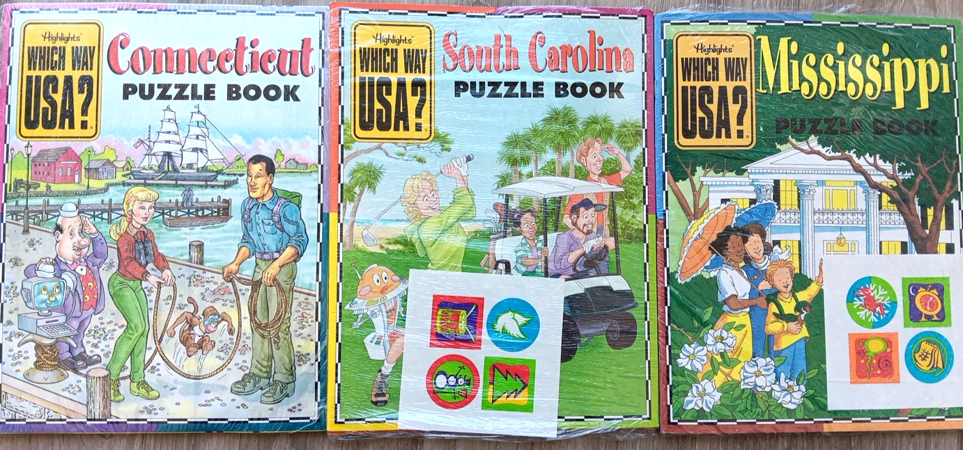 Vintage Highlights Which Way USA? Lot of 19 States – Mix of Sealed and Open
