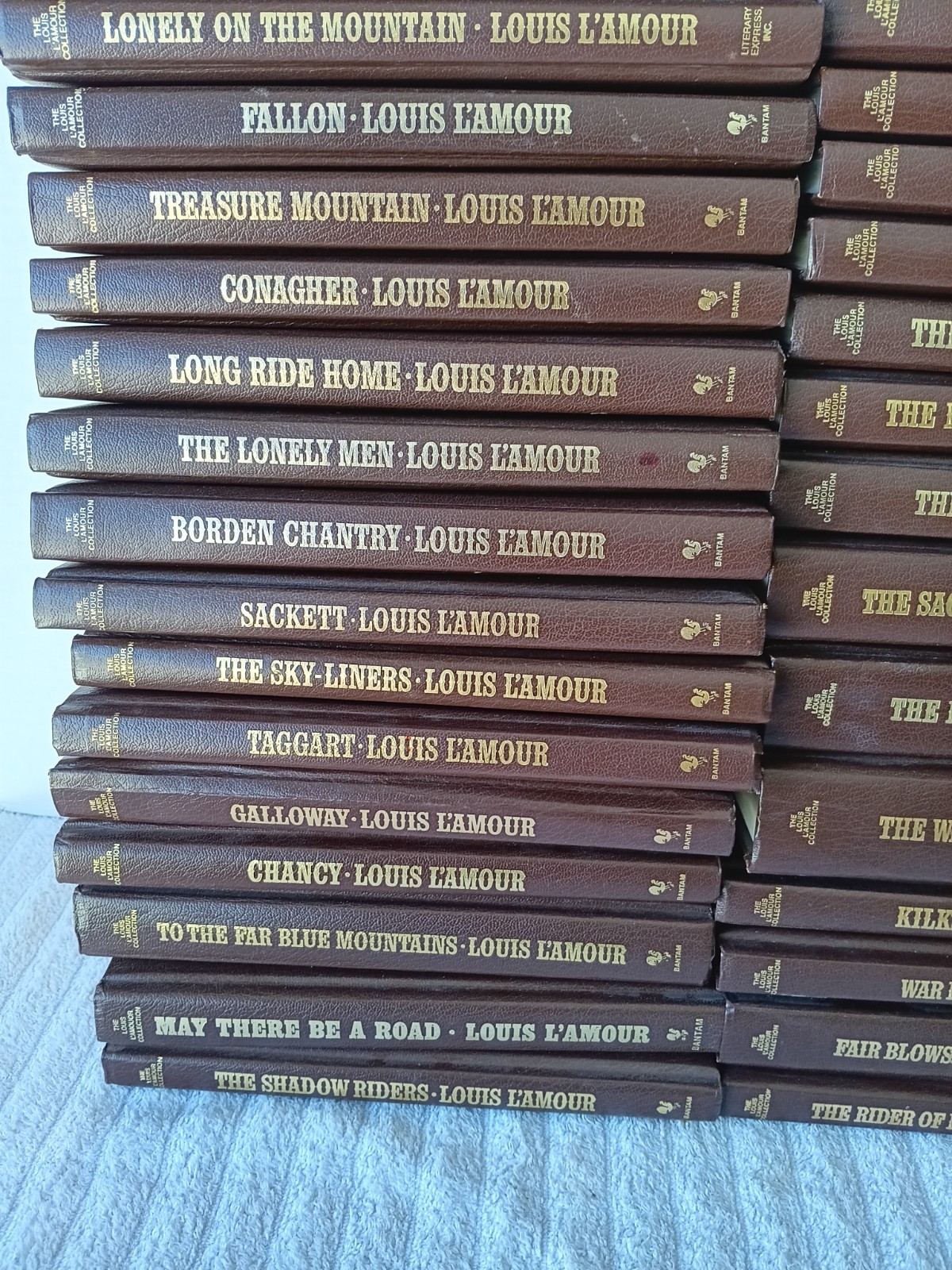Louis L’Amour Collection – Set of 63 Volumes – Leatherette Hardcover Books