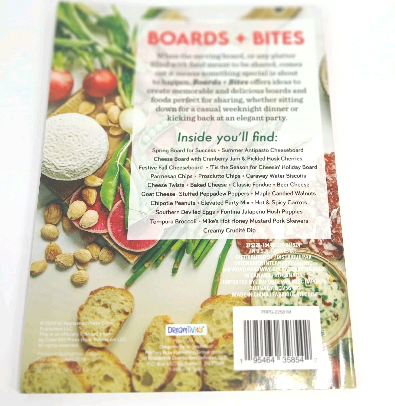 Lot of 4 DreamTivity Cookbooks Turkey, Meal In One, Boards + Bites, Pizza & Pita