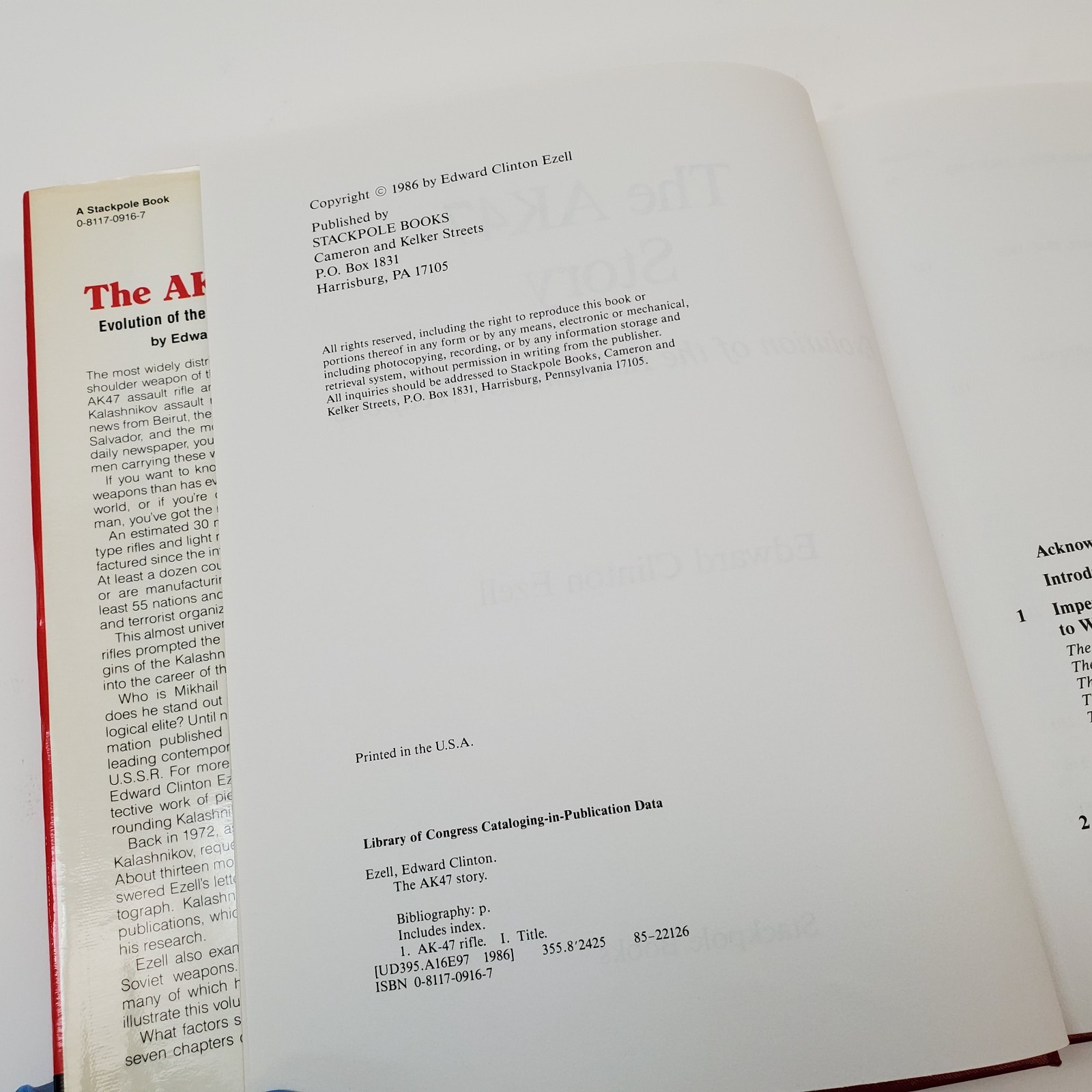 1986 The AK47 Story: Evolution…Kalashnikov Weapons Edward Clinton Ezell HCDJ