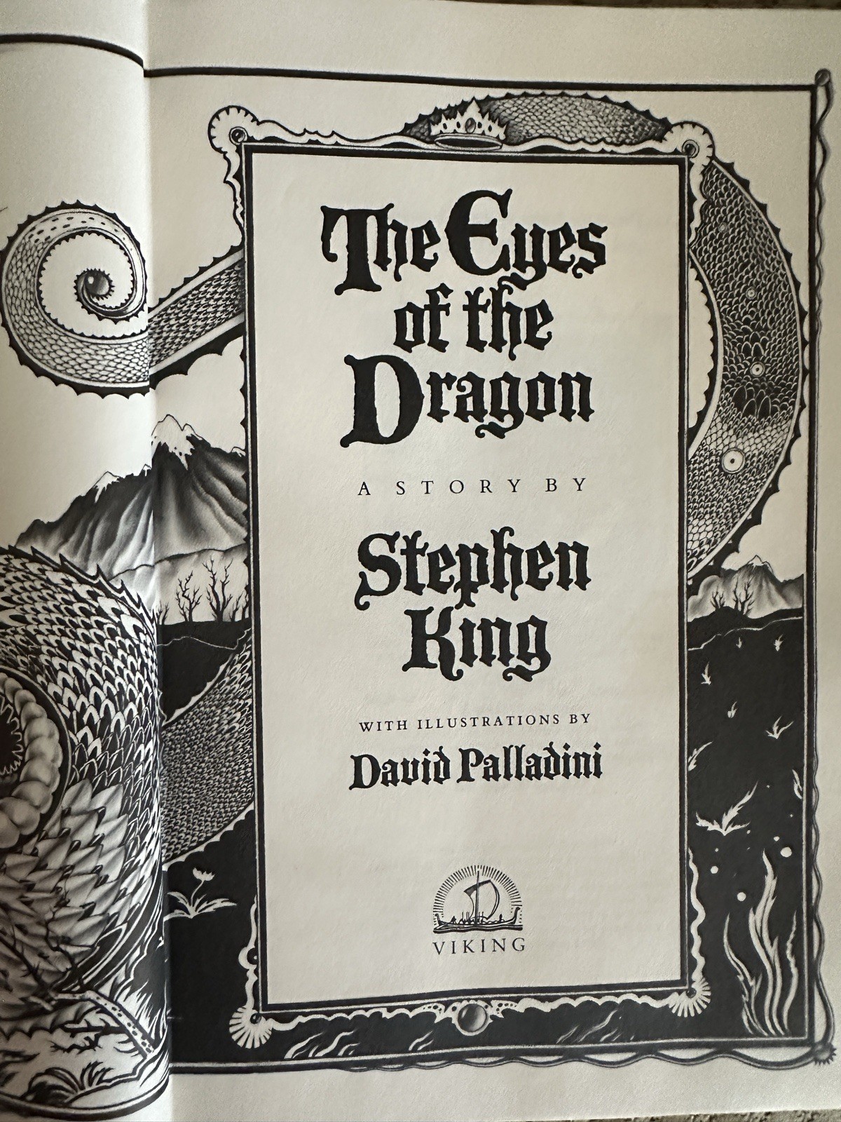 The Eyes of the Dragon by Stephen King 1987 True 1st Edition 1st Print Hardcover