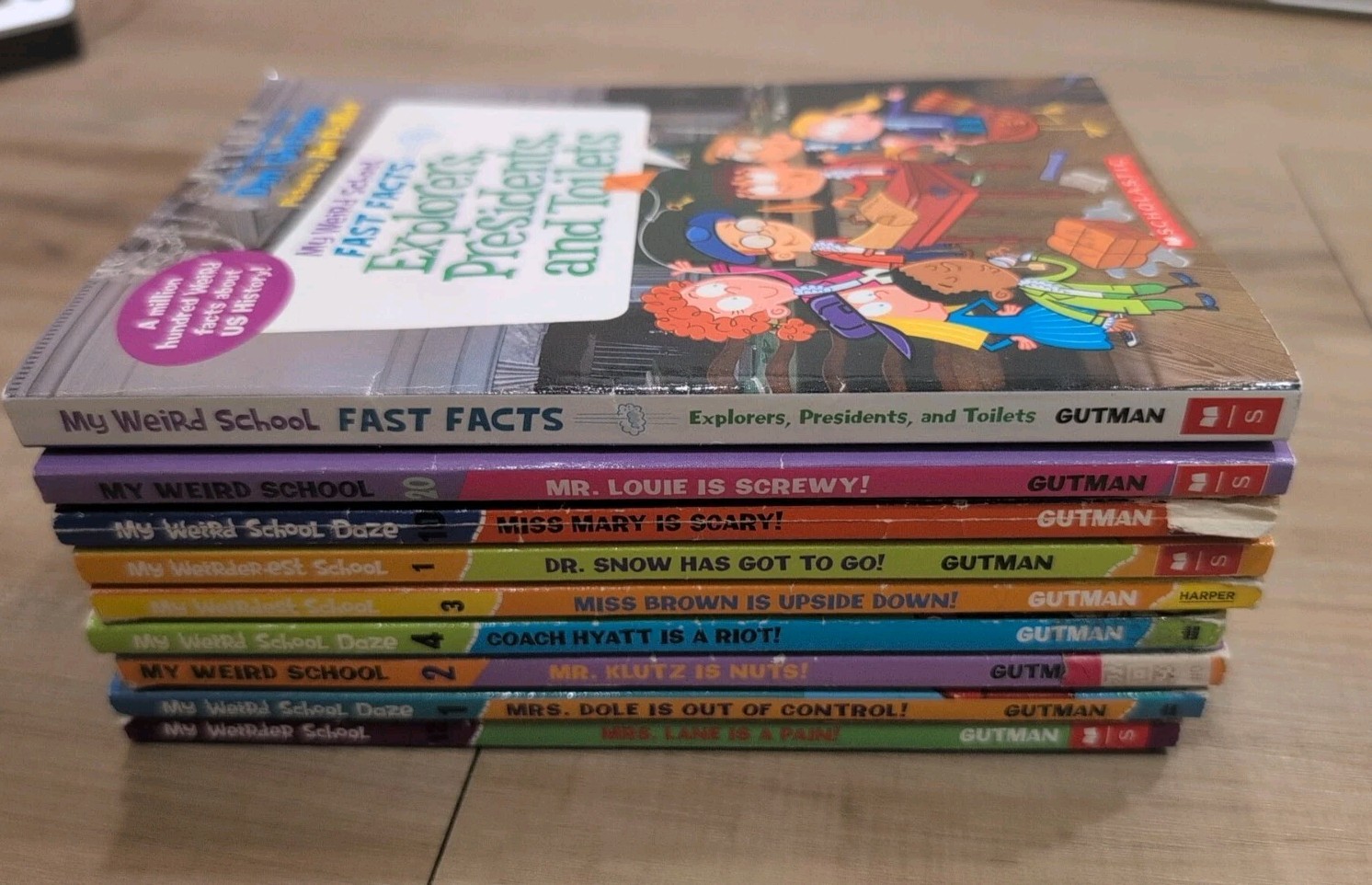 Lot of 9 My Weird Weirder School Mixed Set Dan Gutman Chapter Books