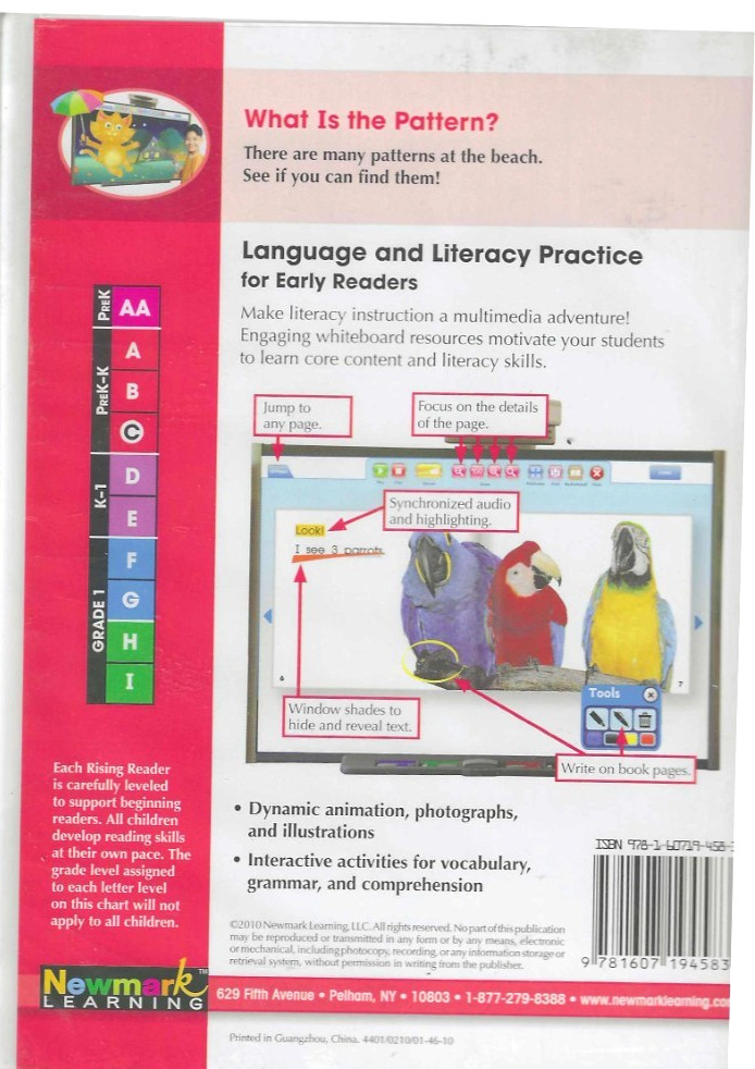 Interactive Whiteboard, What is the Pattern ? CD-ROM, NEW! Math, Gr. Pre- k