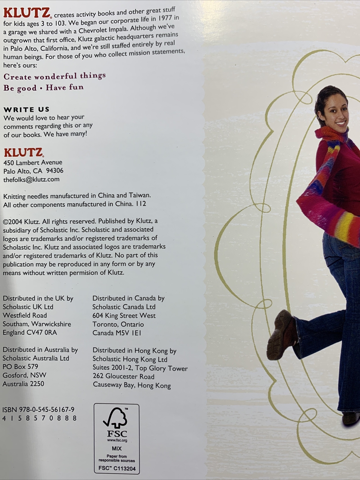 Knitting : Learn to Knit Six Great Projects by Anne Akers Johnson (Klutz 2013)