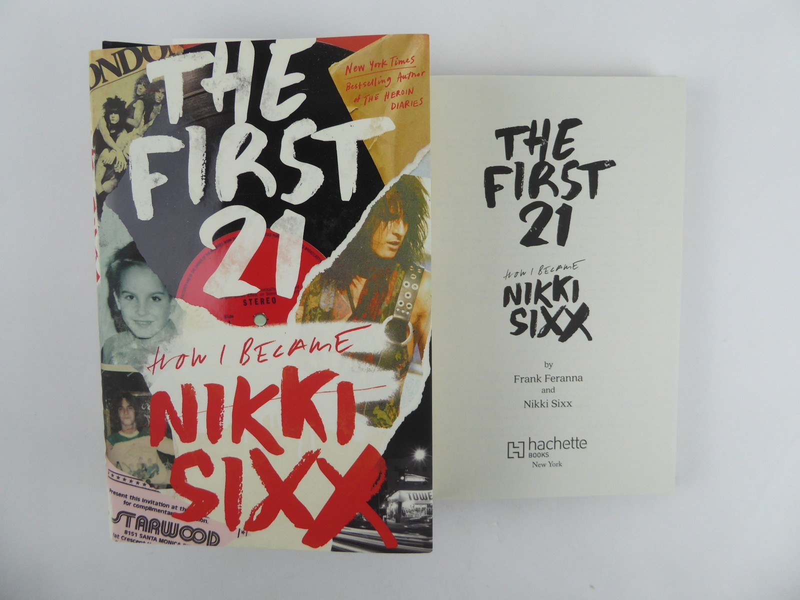 Nikki Sixx Signed The First 21 2021 HC Book 1st Edition Motley Crue JSA COA