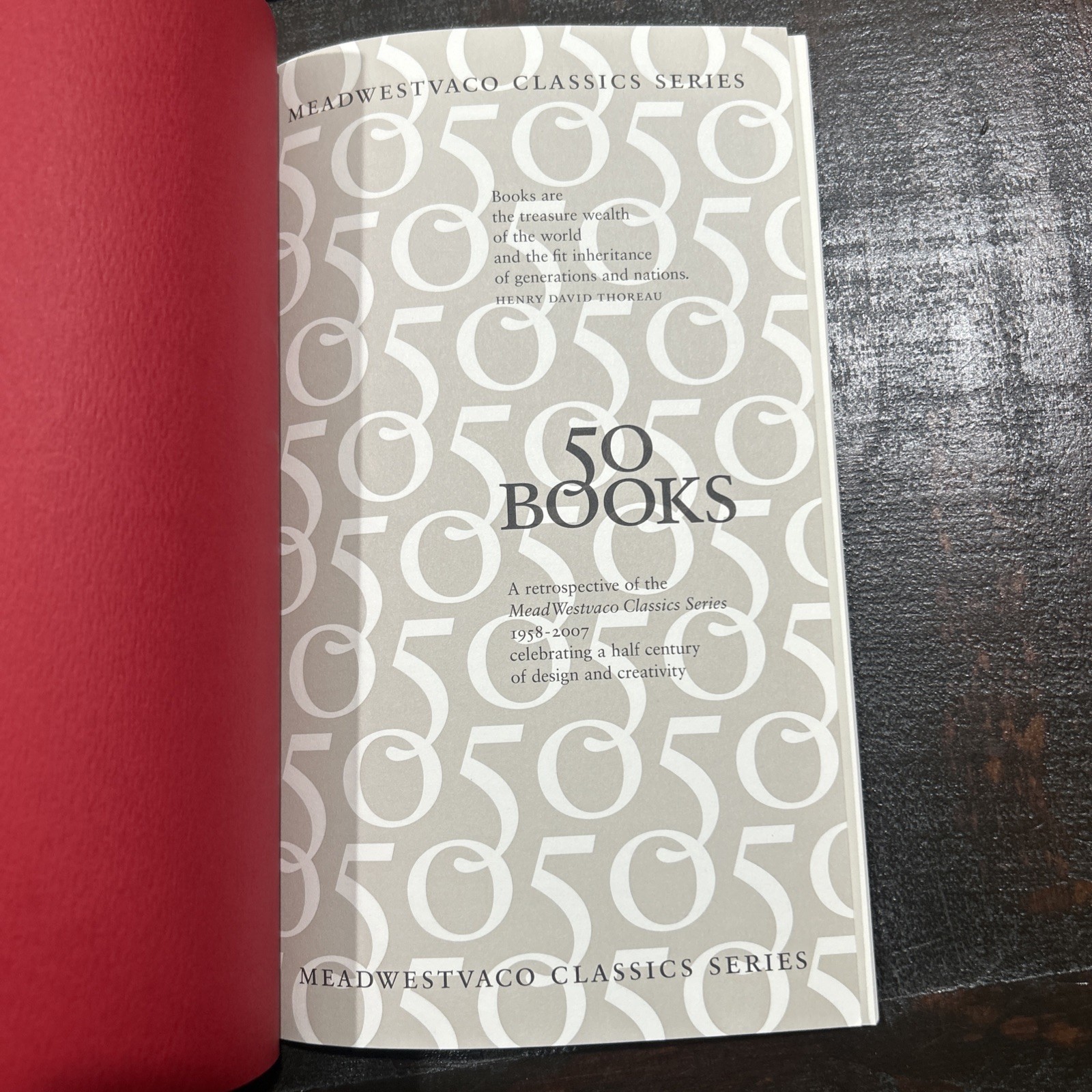 A MeadWestvaco Anthology 50 Books – 50 Authors : Private Publication (2007)