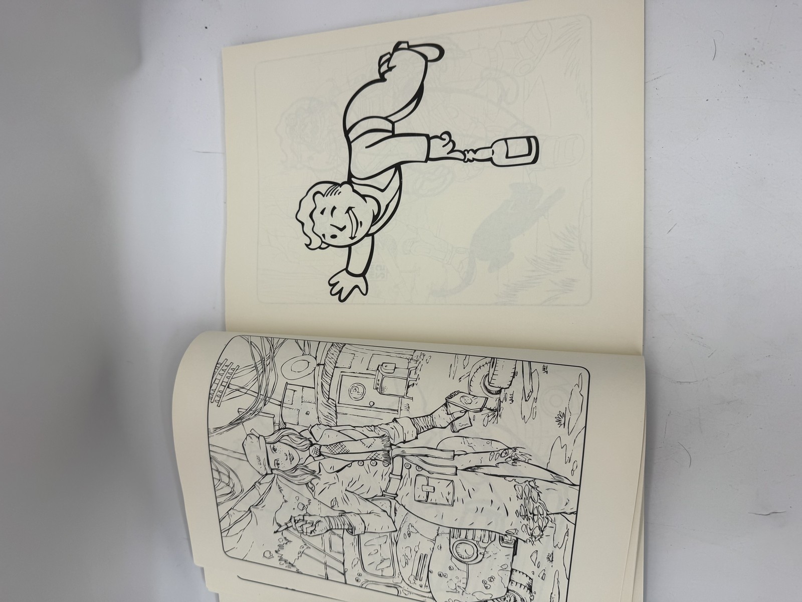 Fallout Coloring Book Bethesda ThinkGeek Video Game Art Vault-Tec Sci-Fi