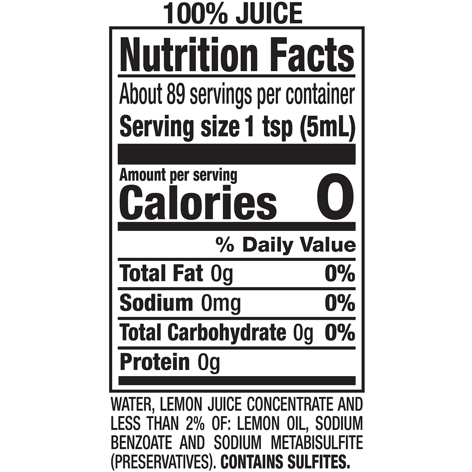100% Pure Lemon Juice 15 fl oz (Pack of 12) – Gluten-Free, Sodium-Free Mixer for