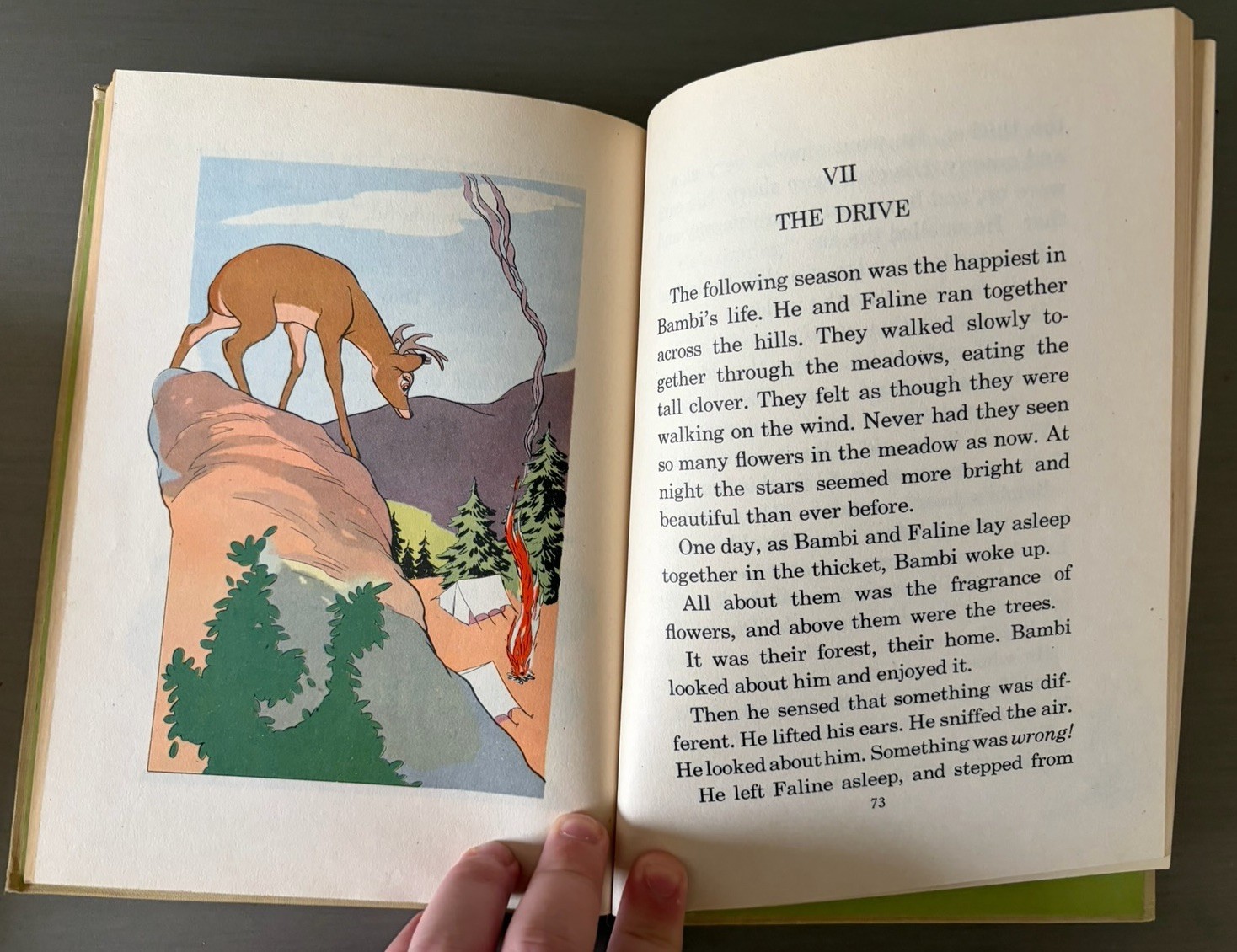 Vintage Walt Disney’s BAMBI by Idella Purnell 1944 Hardcover Color Illustrations