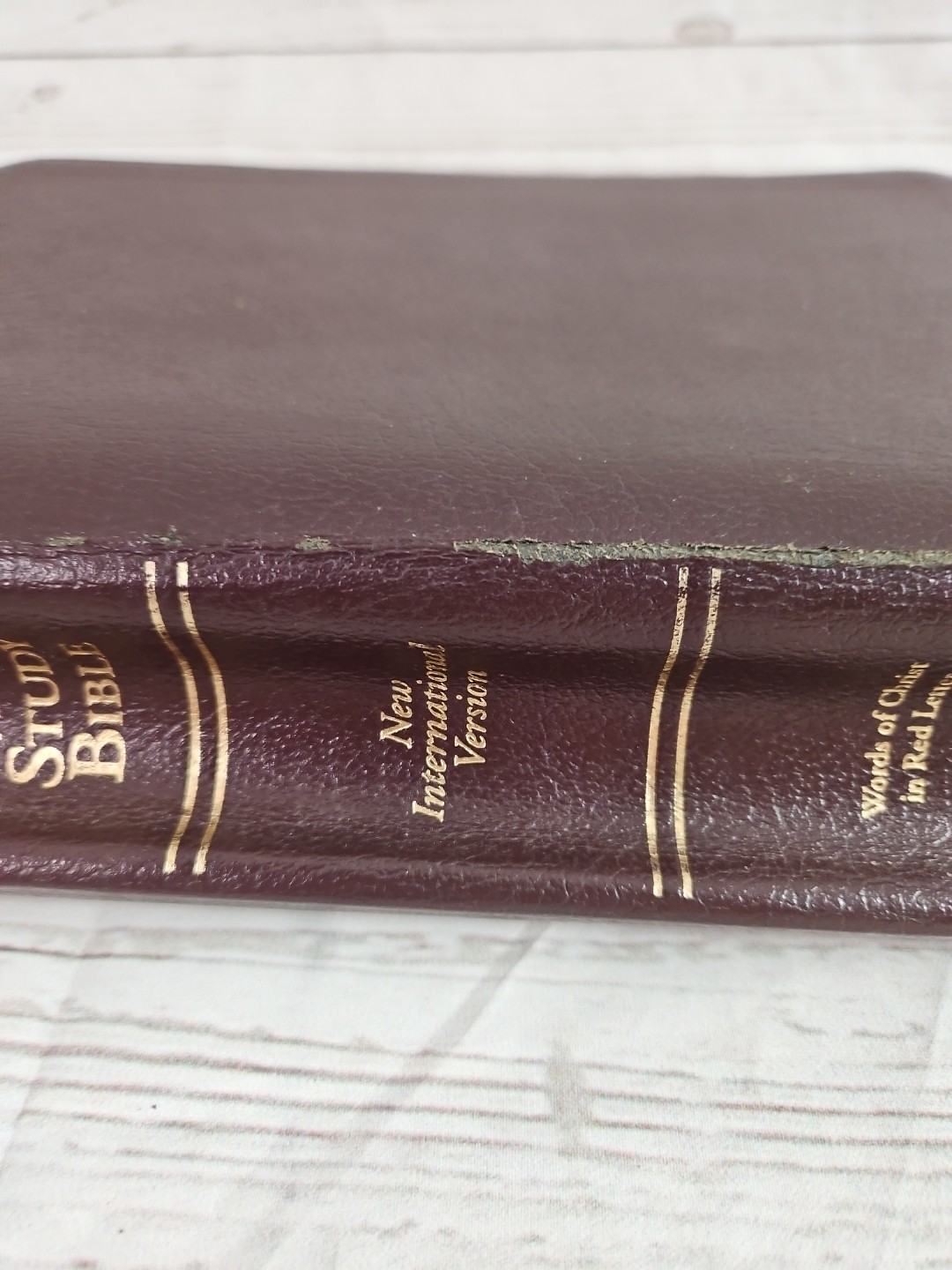 The NIV Study Bible 10th Anniversary Edition Bonded Leather Burgundy 2000