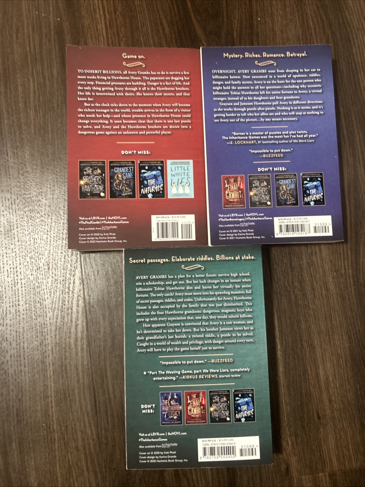 The Inheritance Games Paperback Book Collection By Jennifer Lynn Barnes