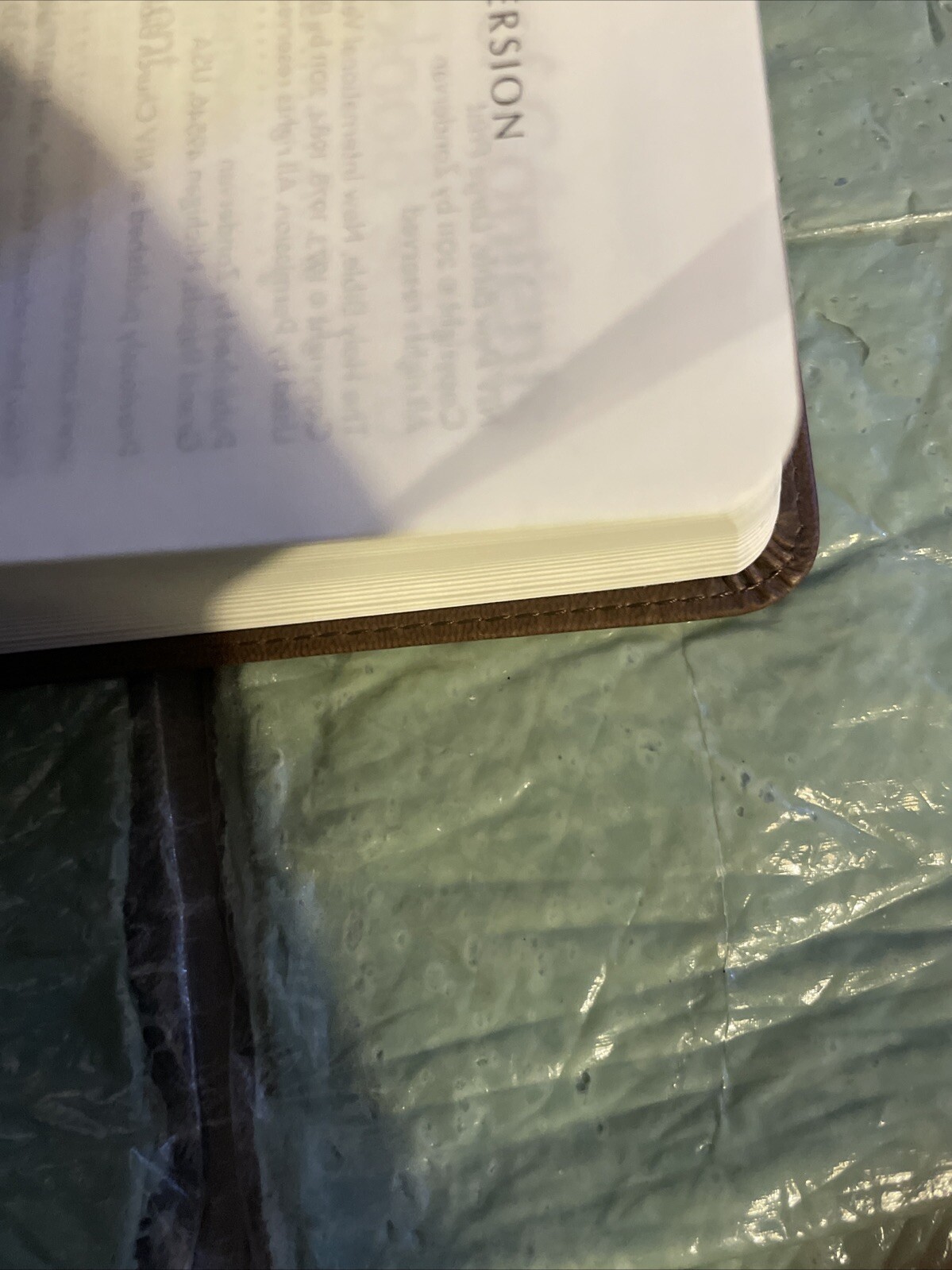 NIV Bible Large Print DuoTone Leather Soft