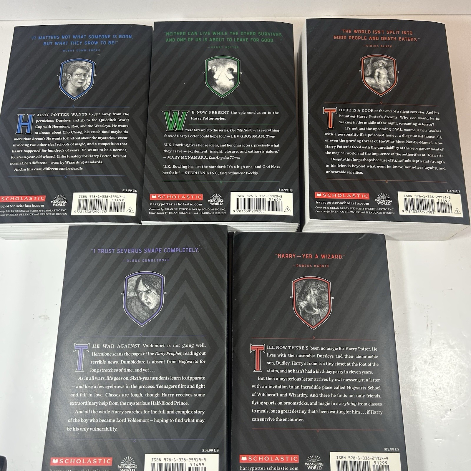 Harry Potter Paperback – Books 1-4-5-6–7 Collection, Wizarding Series