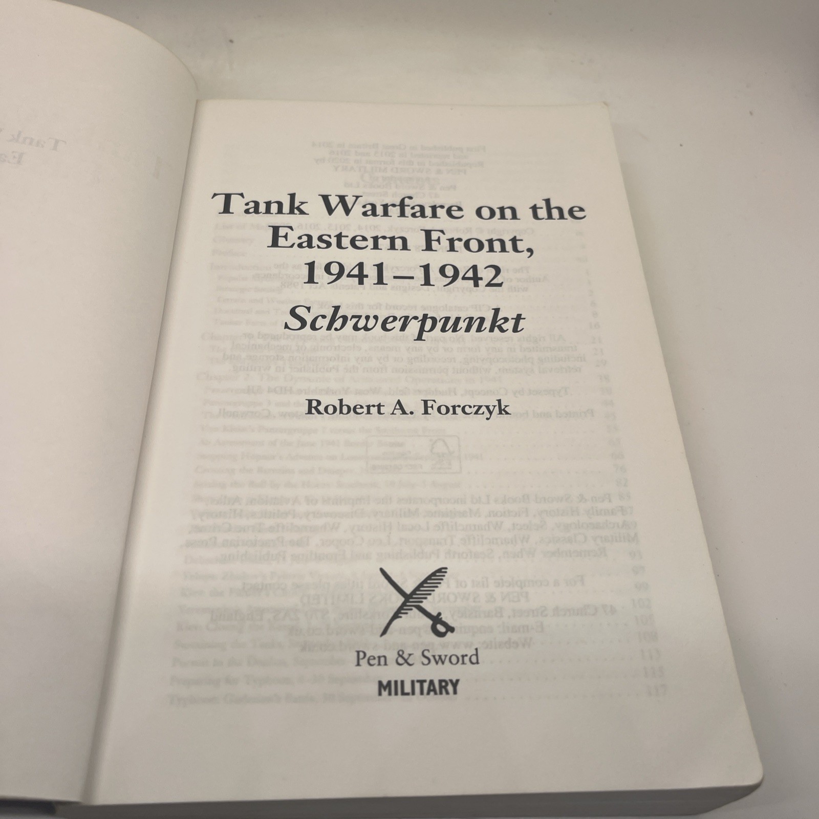 Tank Warfare on the Eastern Front, 1941–1942: Schwerpunkt by Robert Forczyk