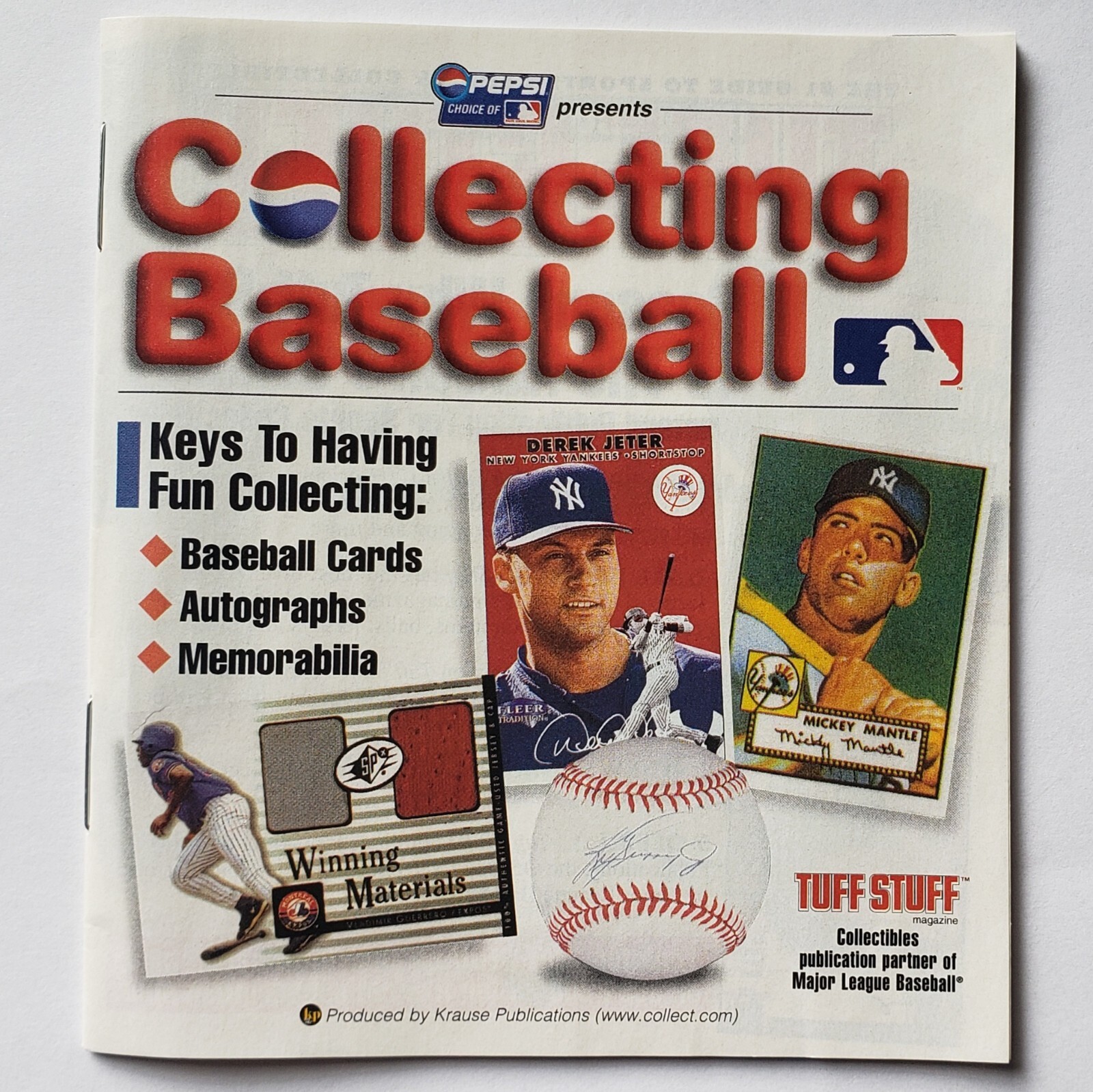 Vintage 2001 Pepsi Collecting Baseball Cards Booklet Magazine Comic MLB Mint