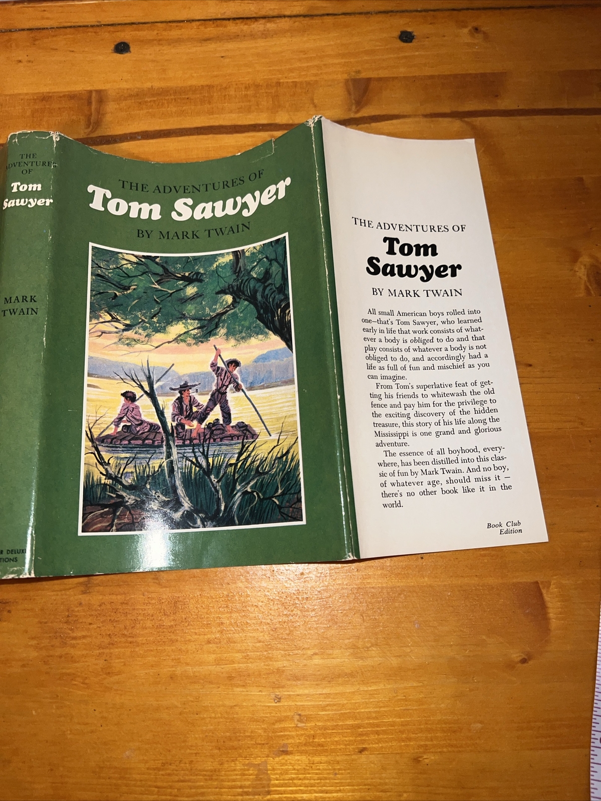 The Adventures of Tom Sawyer – Twain – Junior Deluxe Edition Good HC Dust Jacket